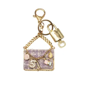 100%  Louis Vuitton Lock and Key with Unbranded Keychain, Keycharm, Bagcharm
