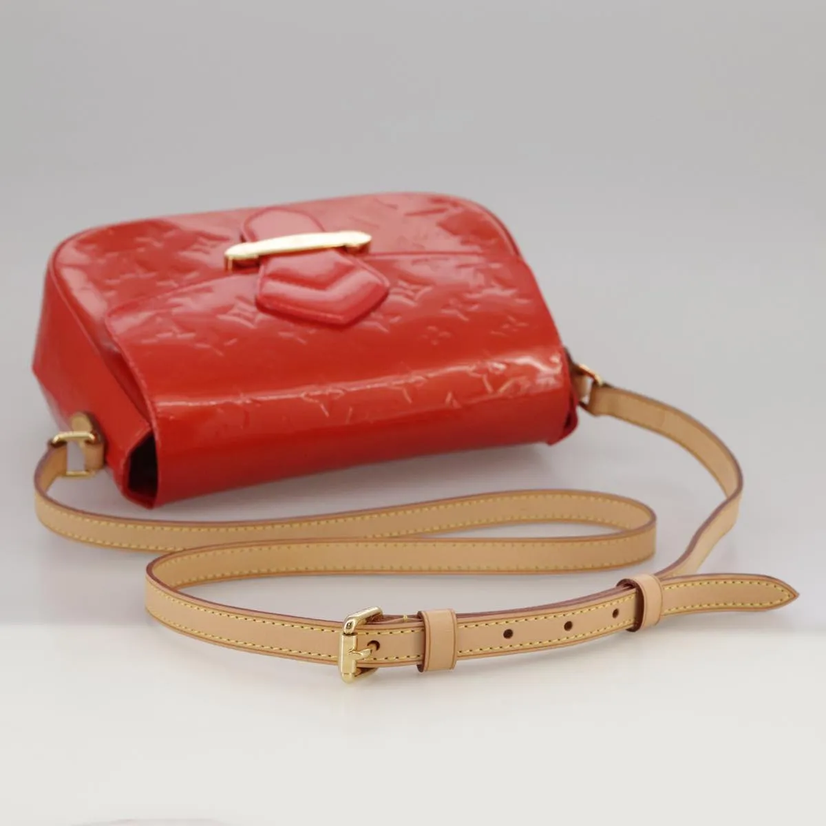 Alma BB Crossbody Red Patent Leather