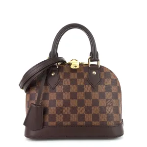 Alma BB Damier Ebene Canvas Handbag