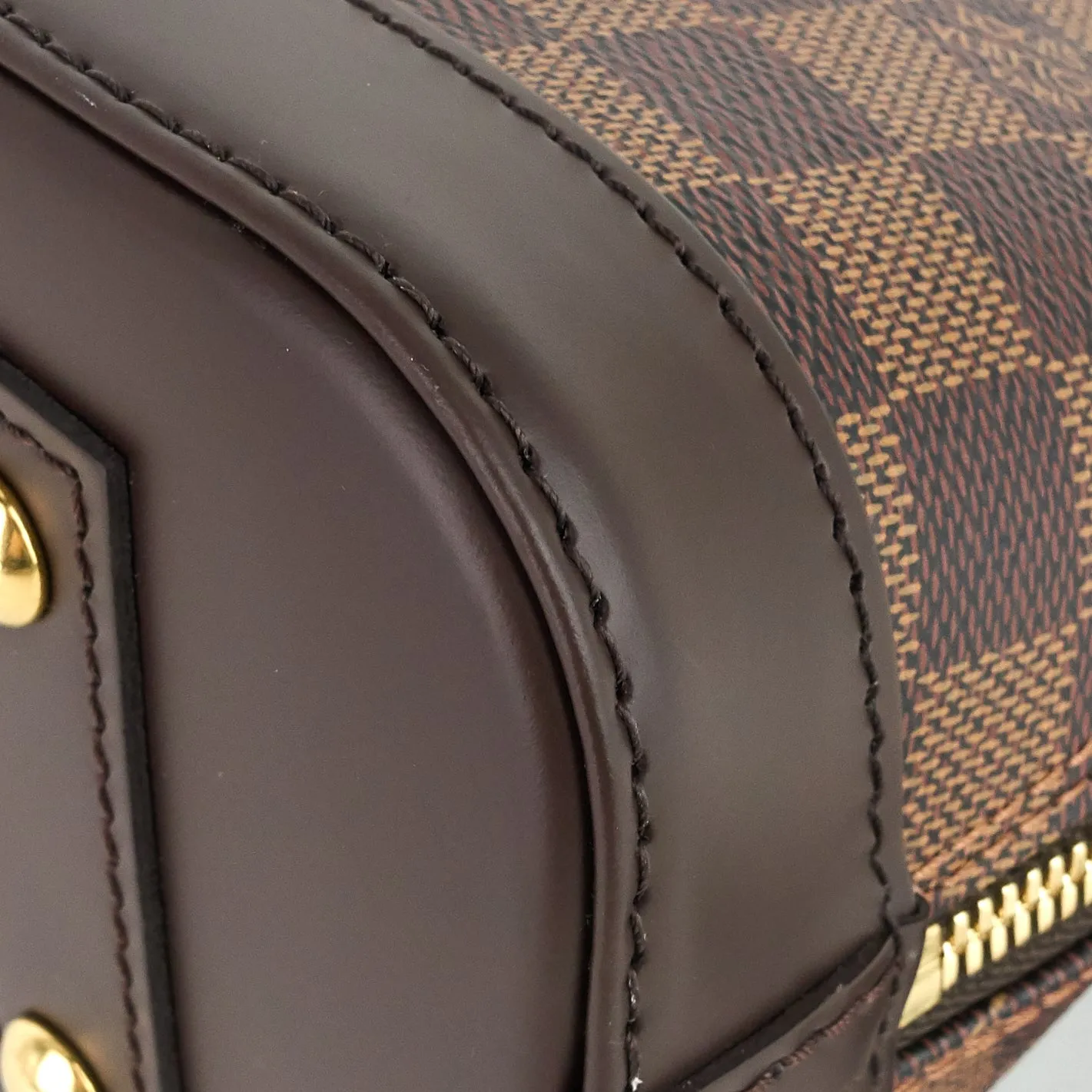 Alma BB Damier Ebene Canvas Handbag