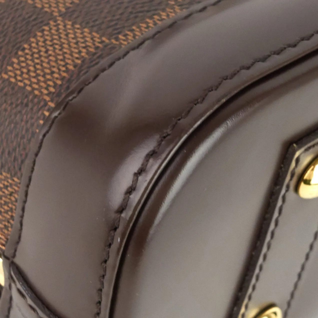 Alma BB Damier Ebene Canvas Handbag