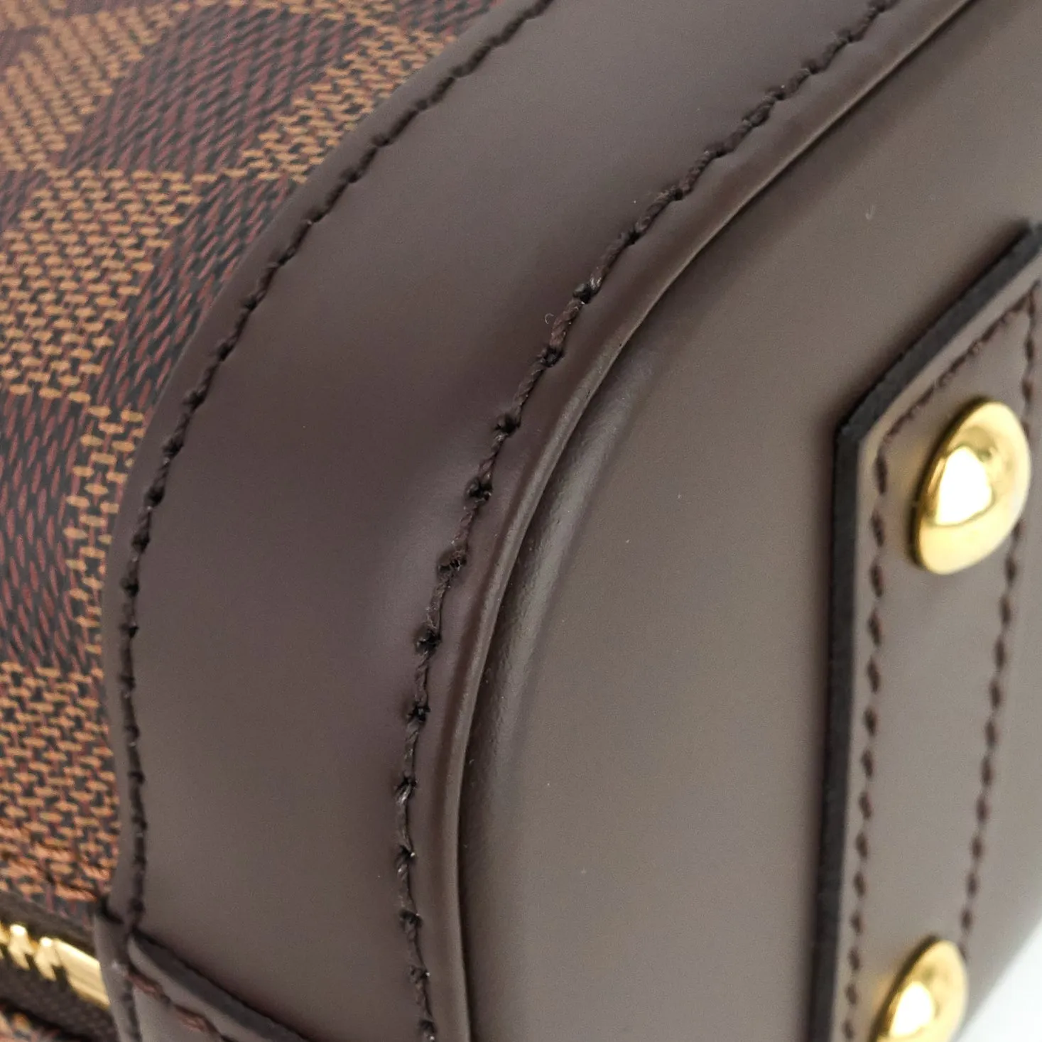 Alma BB Damier Ebene Canvas Handbag