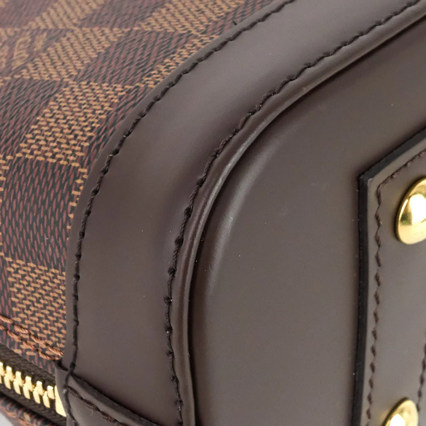 Alma BB Damier Ebene Canvas Handbag