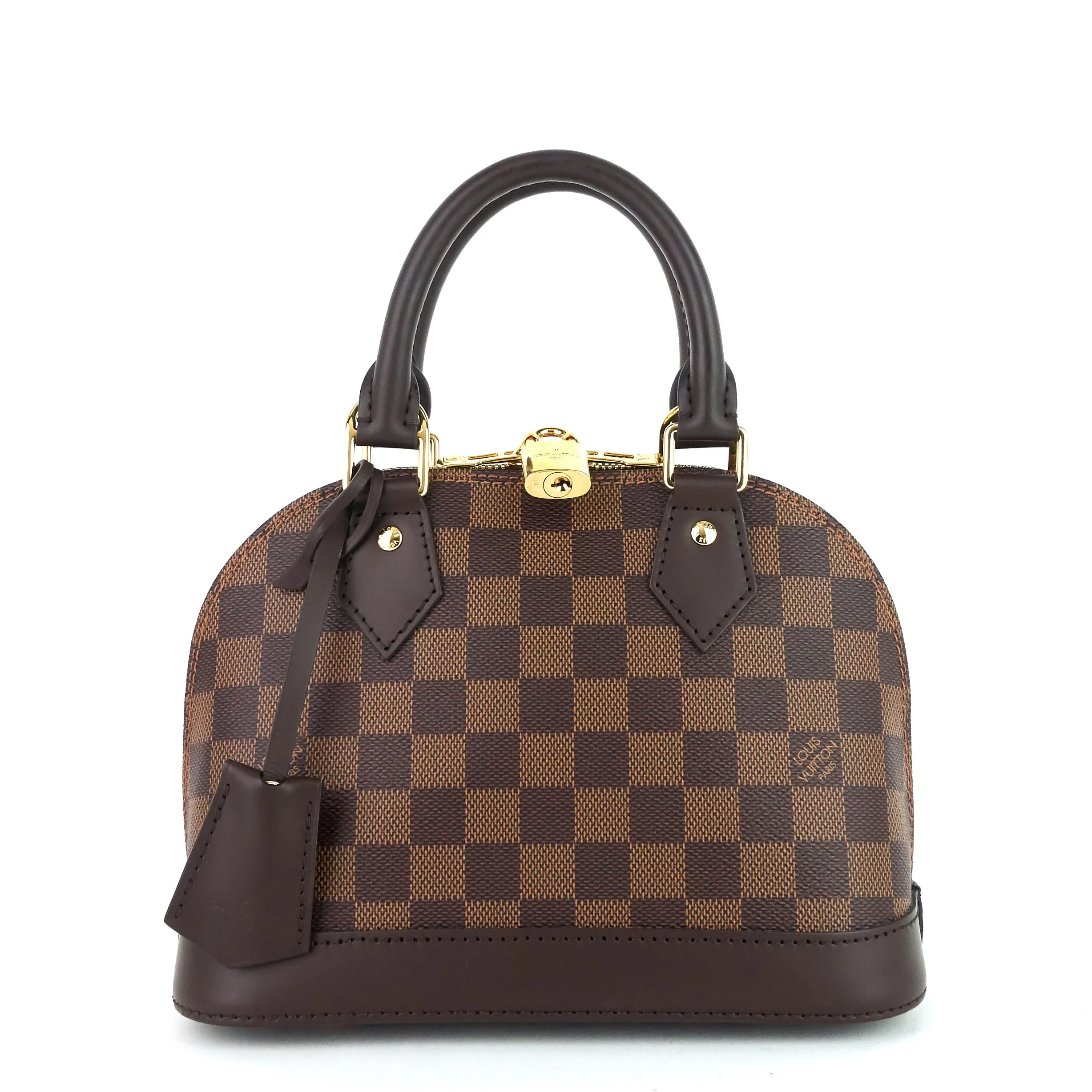 Alma BB Damier Ebene Canvas Handbag