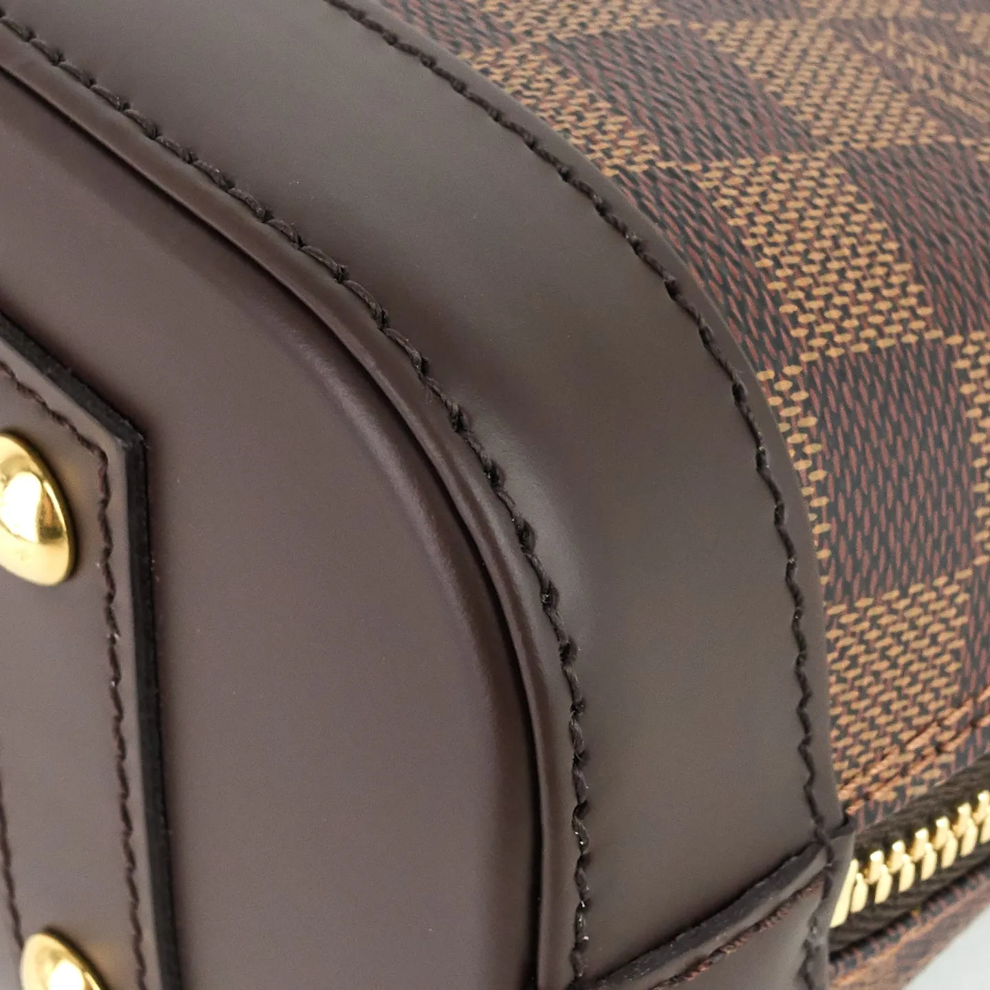 Alma BB Damier Ebene Canvas Handbag