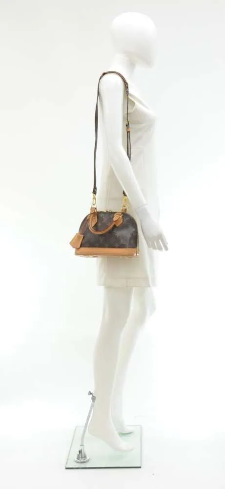 Alma BB Monogram Canvas Shoulder Bag