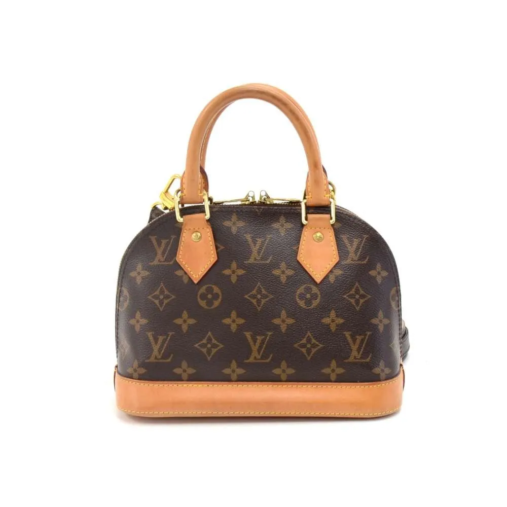 Alma BB Monogram Canvas Shoulder Bag