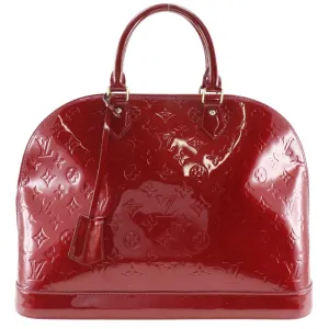 Alma BB Monogram Vernis Patent Leather Handbag