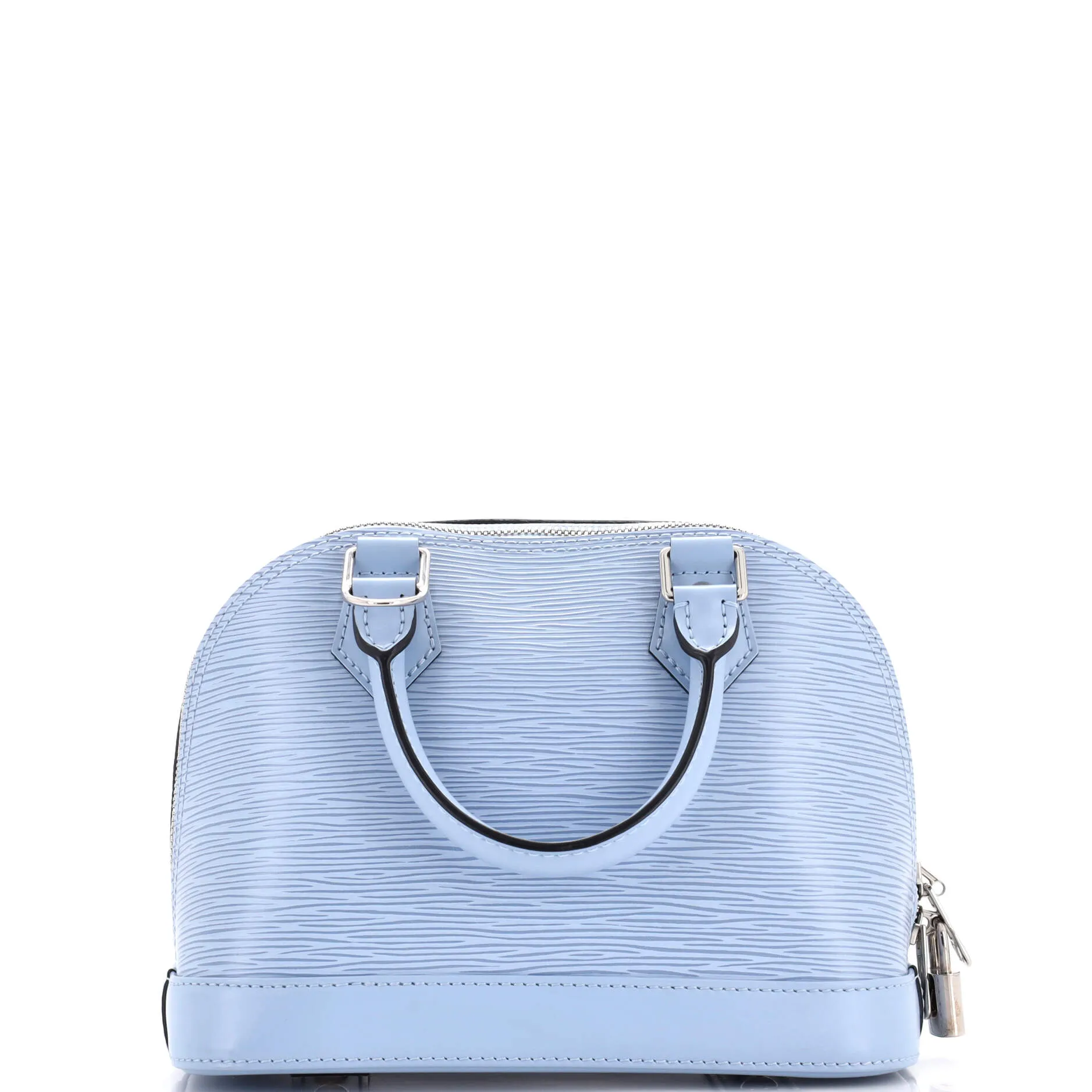 Alma Handbag Epi Leather with Logo Jacquard Strap BB