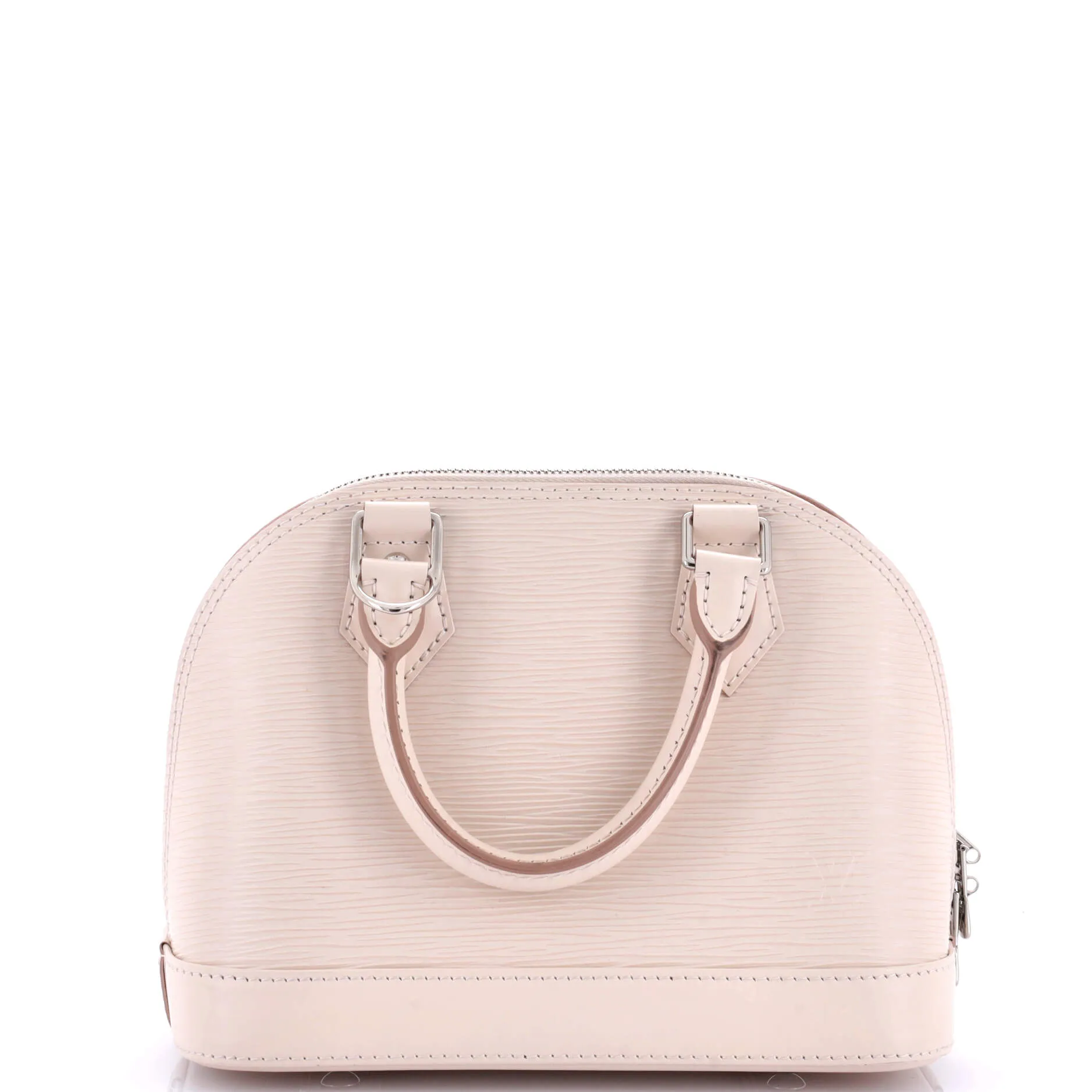 Alma Handbag Epi Leather with Logo Jacquard Strap BB
