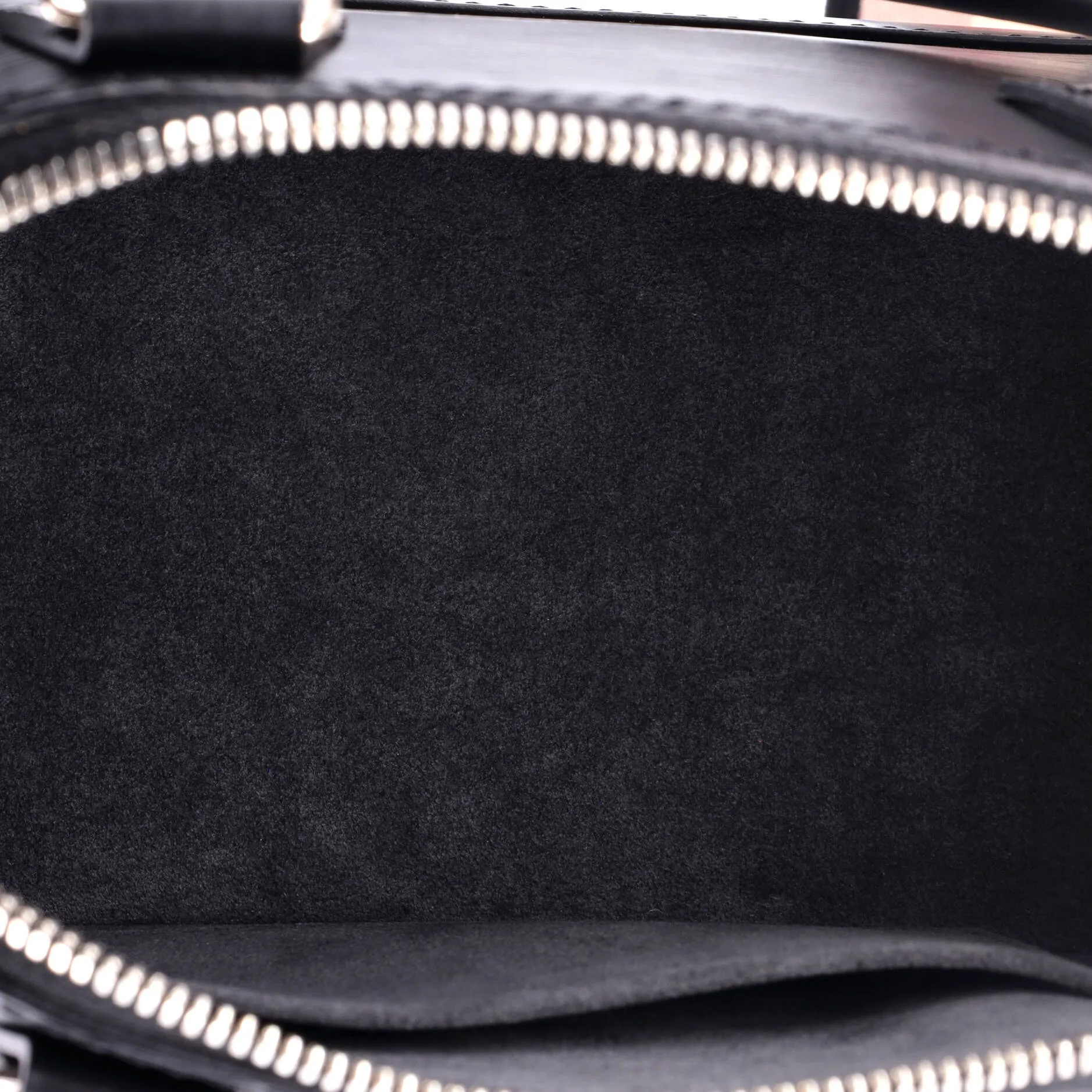 Alma Handbag Epi Leather with Logo Jacquard Strap BB