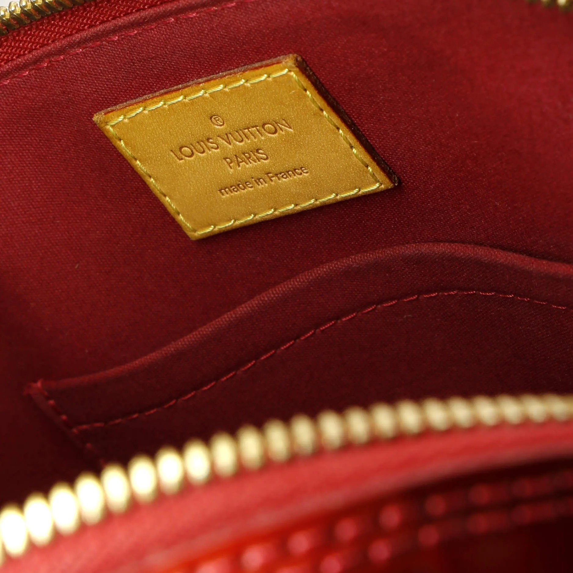 Alma Handbag Limited Edition Monogram Vernis Rayures BB