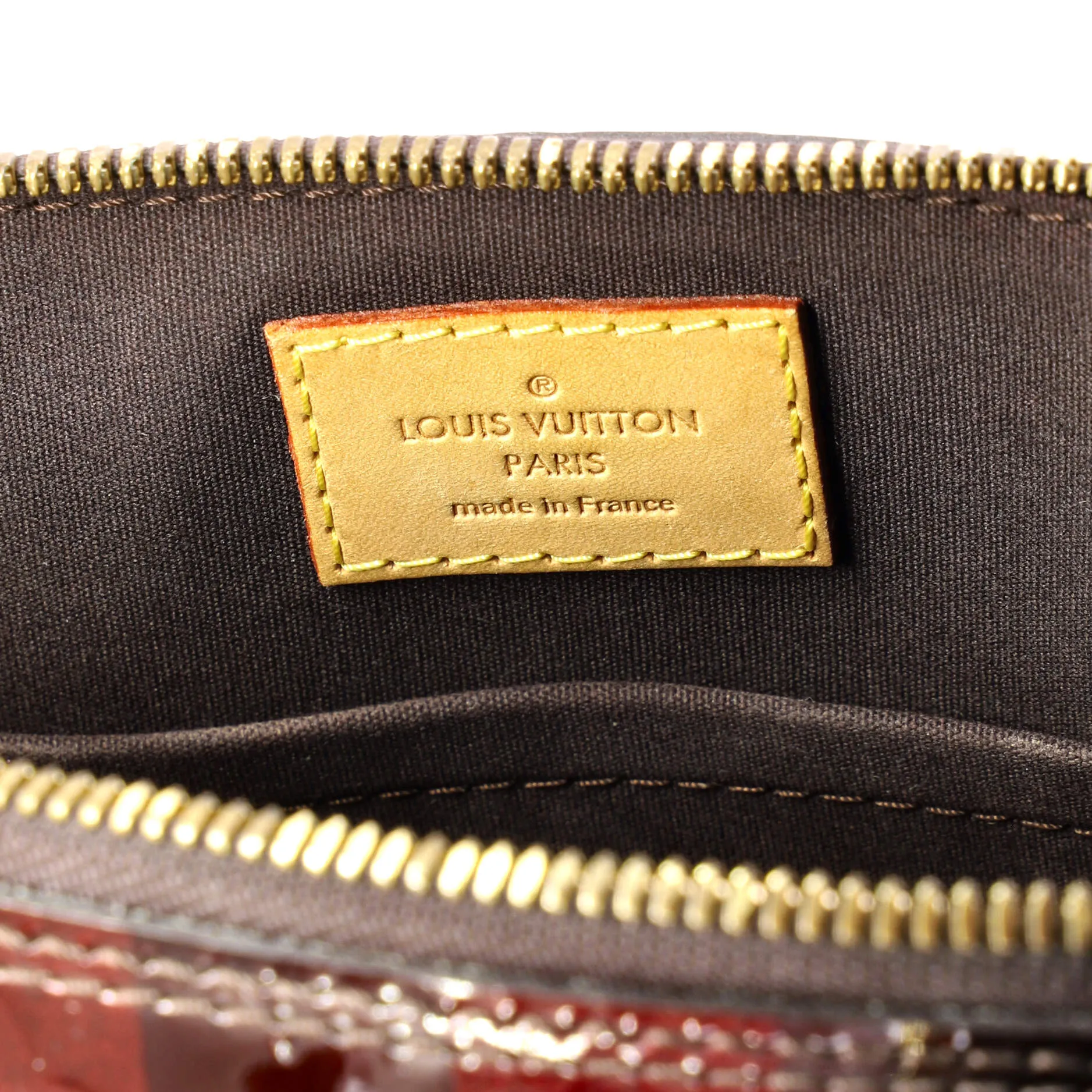 Alma Handbag Limited Edition Monogram Vernis Rayures BB