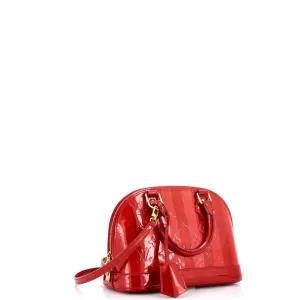 Alma Handbag Limited Edition Monogram Vernis Rayures BB