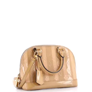 Alma Handbag Limited Edition Monogram Vernis Rayures BB