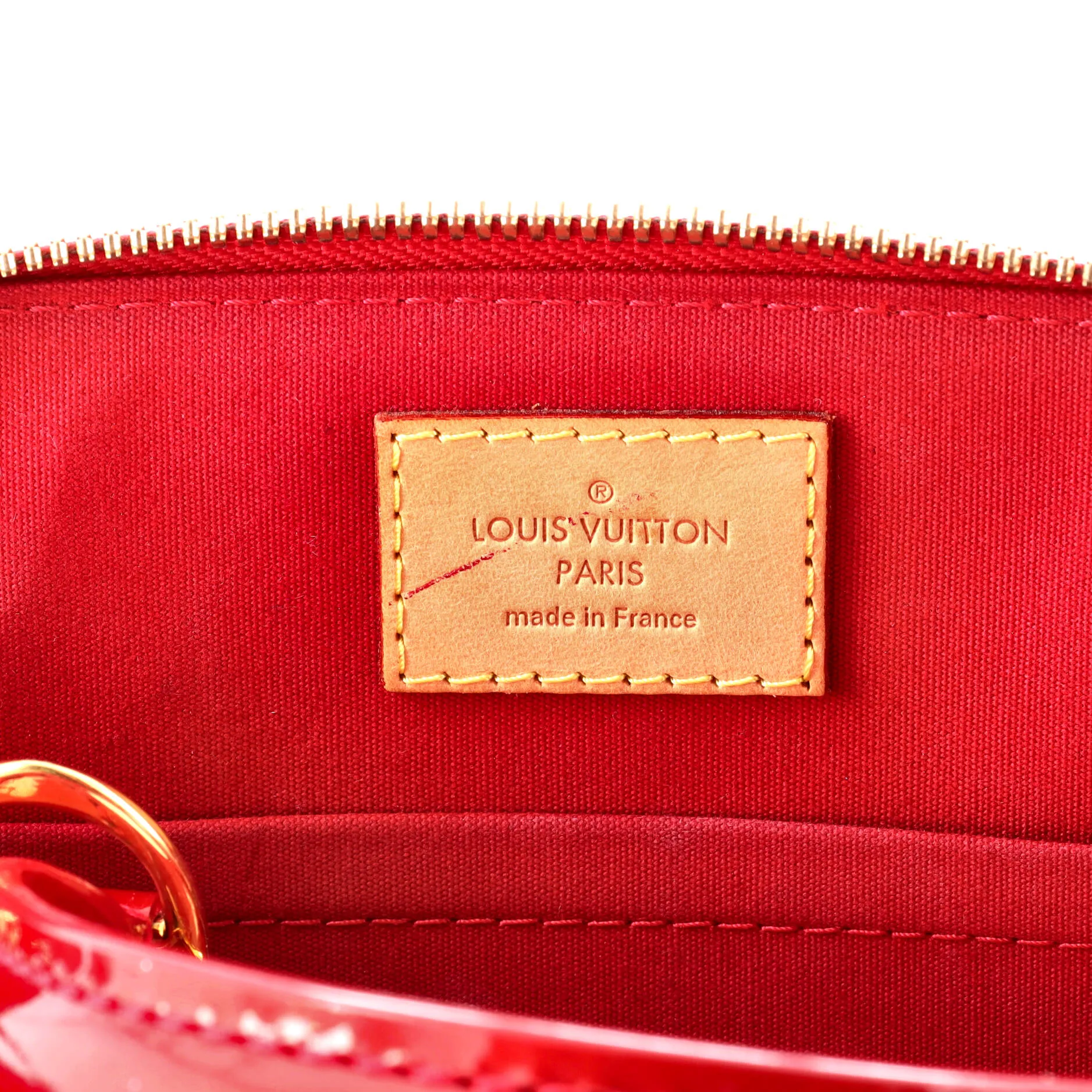 Alma Handbag Limited Edition Monogram Vernis Rayures BB