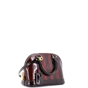 Alma Handbag Limited Edition Monogram Vernis Rayures BB