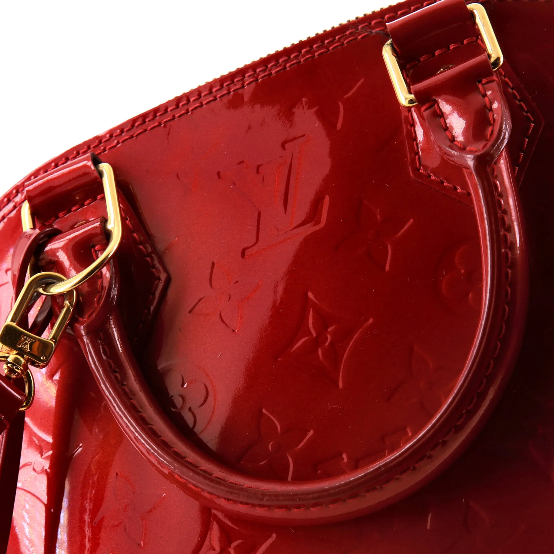 Alma Handbag Monogram Vernis BB