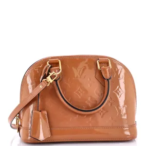 Alma Handbag Monogram Vernis BB