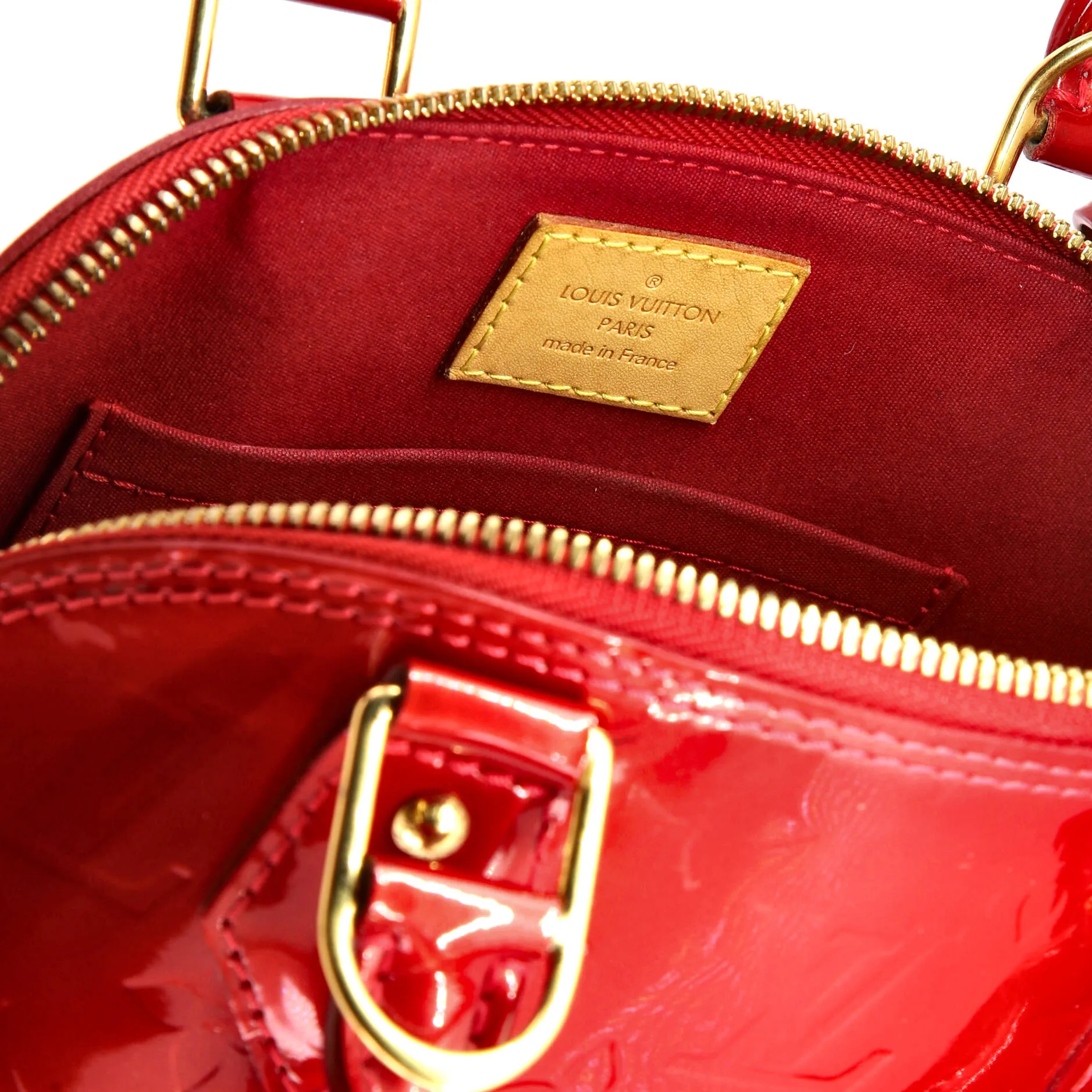 Alma Handbag Monogram Vernis BB