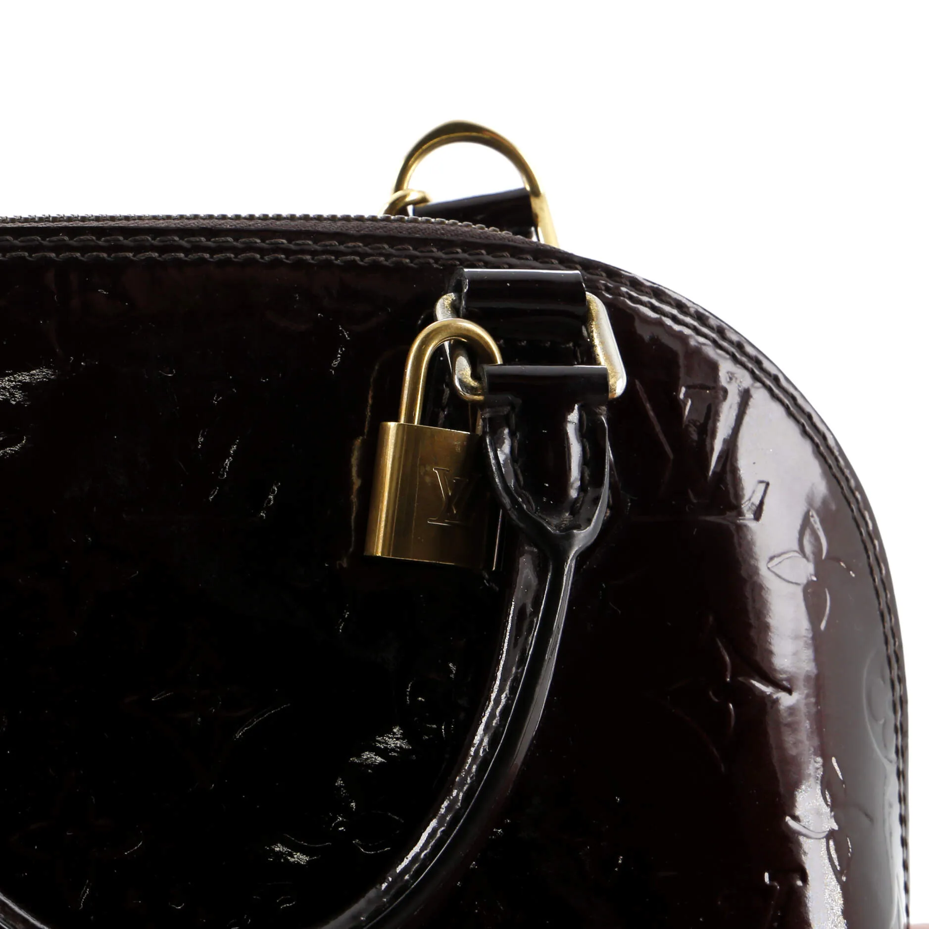 Alma Handbag Monogram Vernis BB