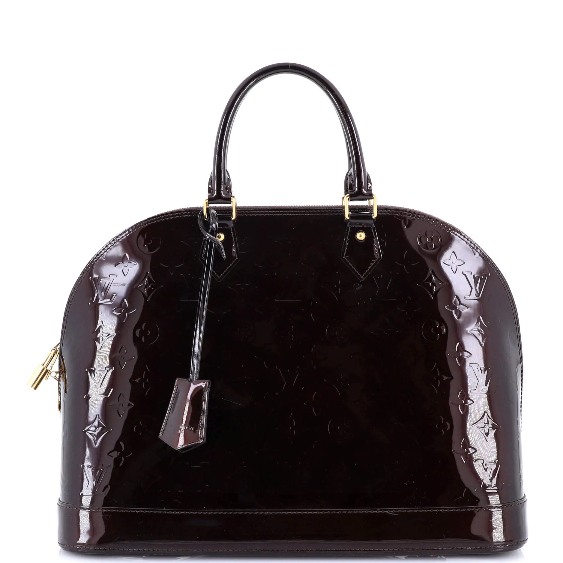 Alma Handbag Monogram Vernis GM