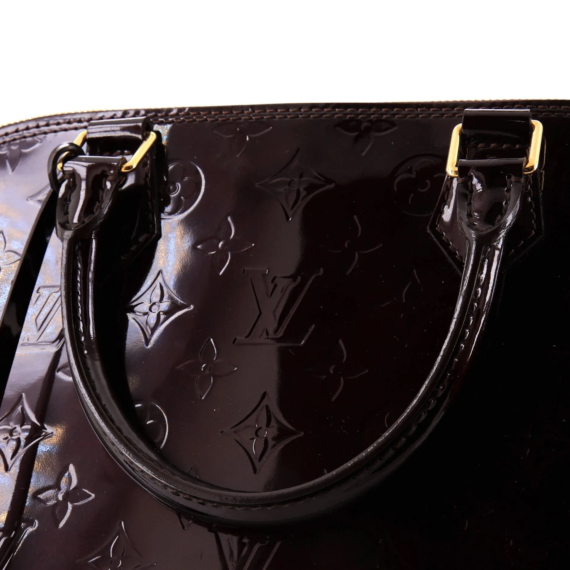 Alma Handbag Monogram Vernis GM