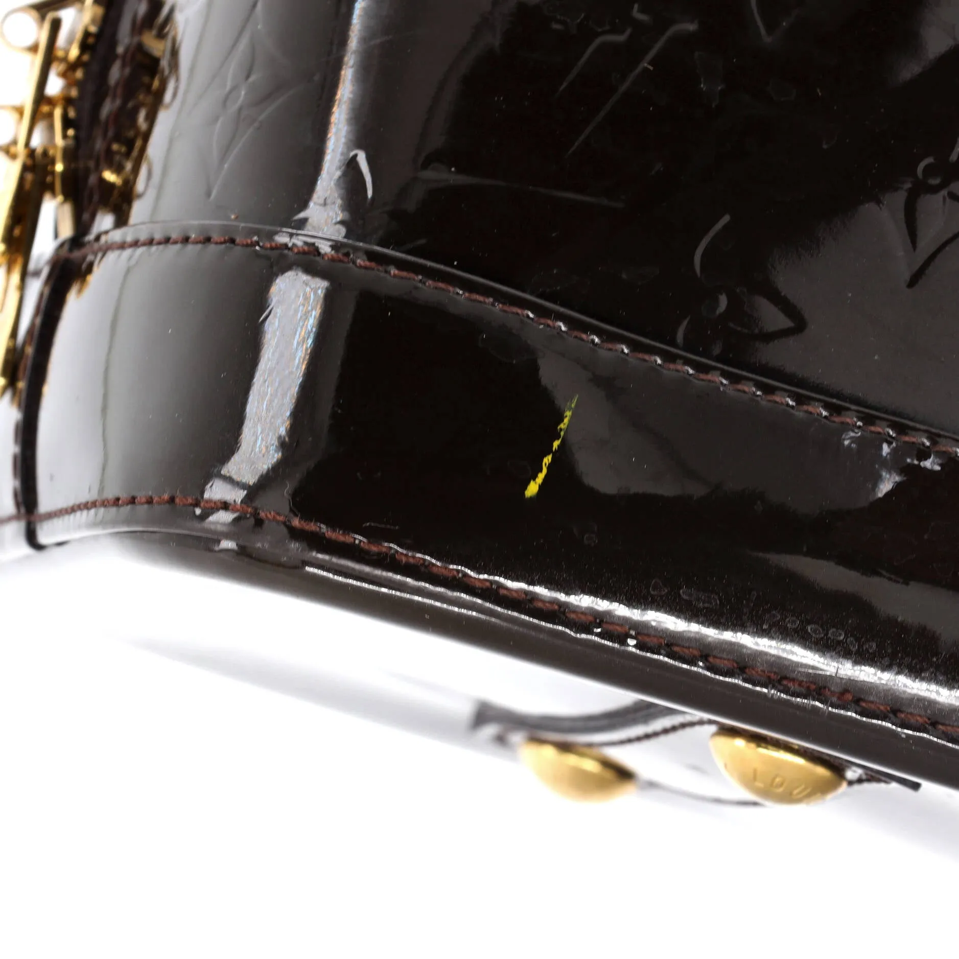 Alma Handbag Monogram Vernis GM