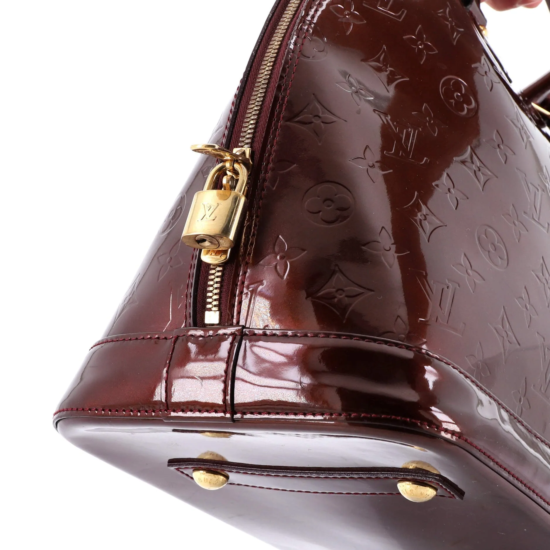Alma Handbag Monogram Vernis GM