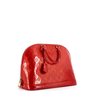 Alma Handbag Monogram Vernis GM