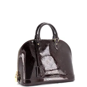 Alma Handbag Monogram Vernis PM