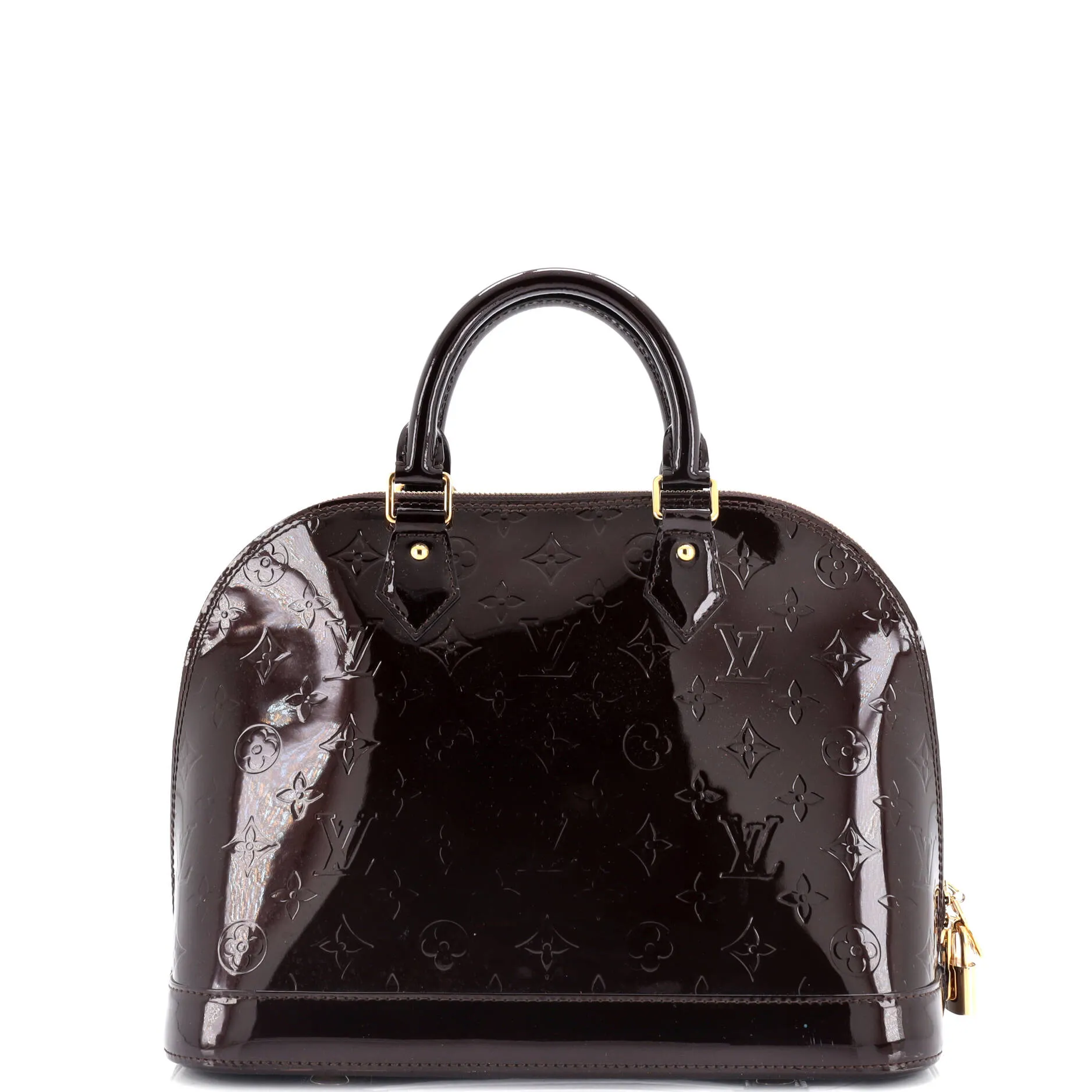 Alma Handbag Monogram Vernis PM