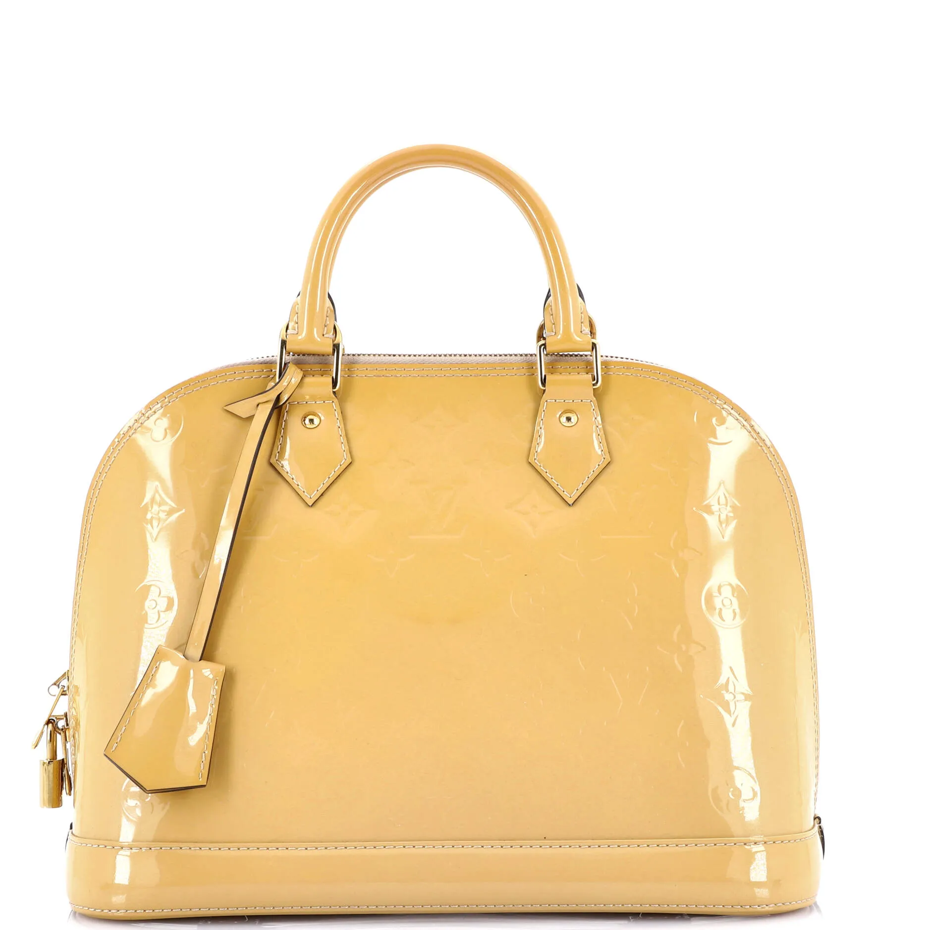 Alma Handbag Monogram Vernis PM