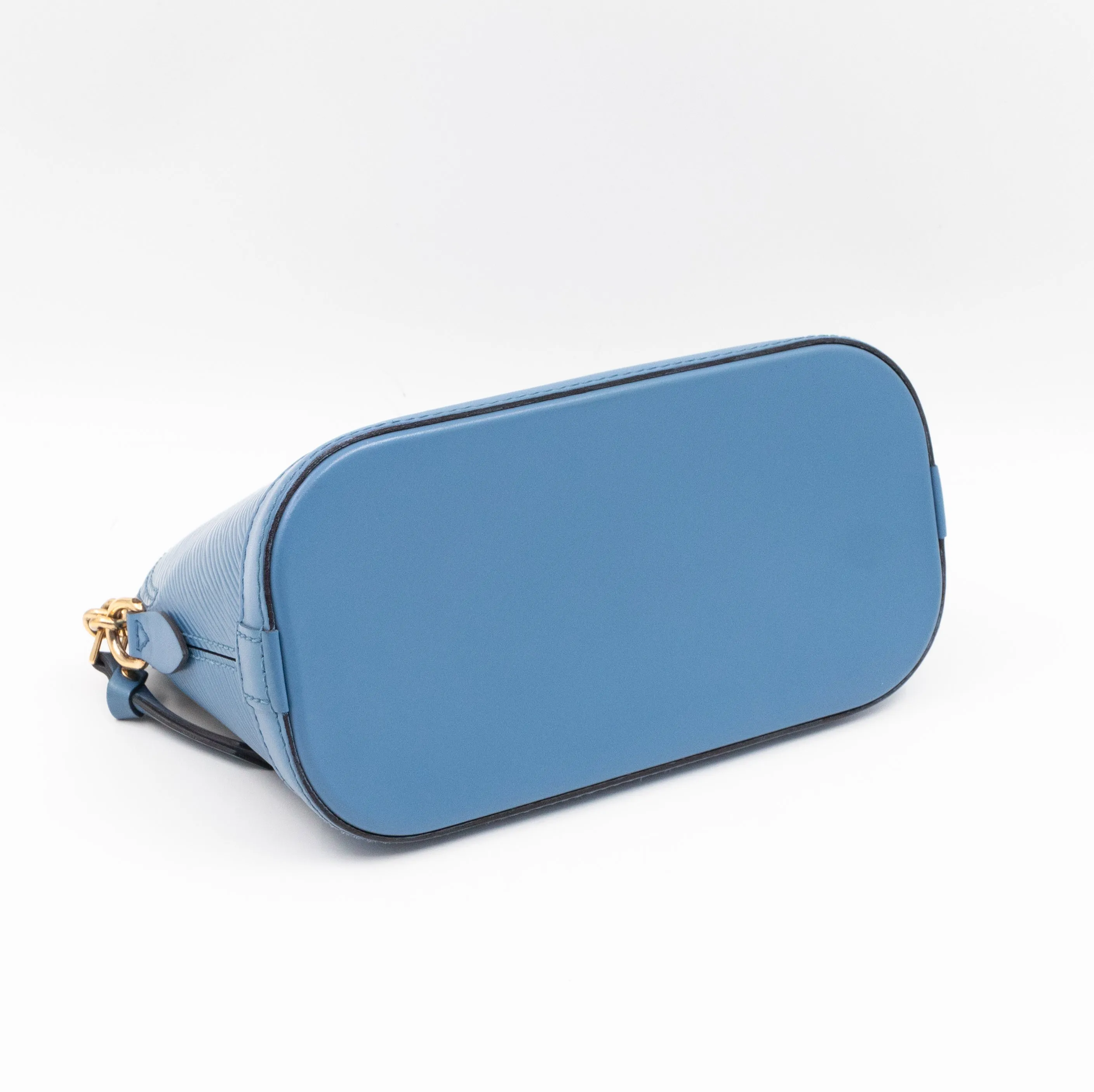 Alma Mini Chain Epi Leather Bleuet