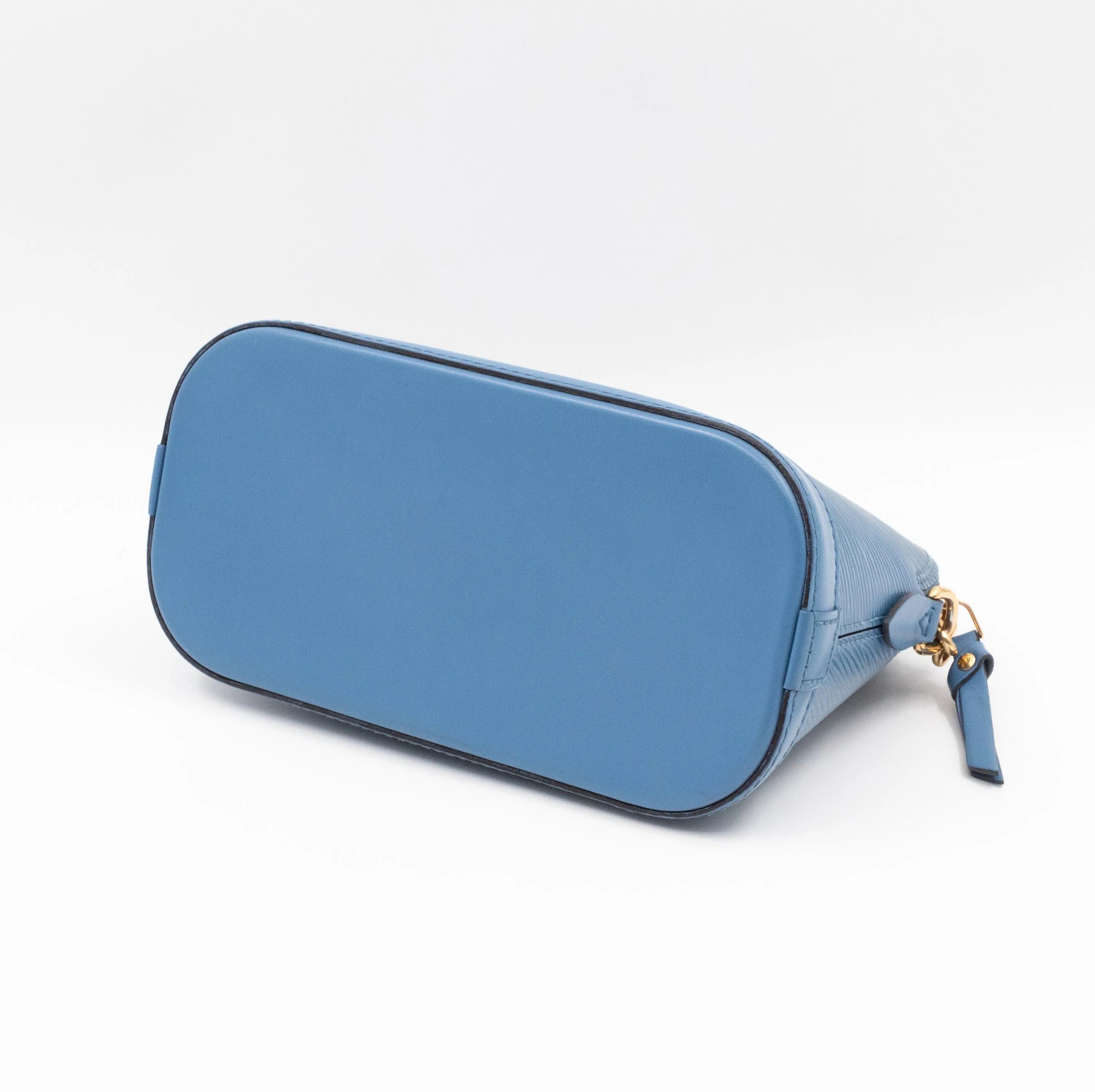 Alma Mini Chain Epi Leather Bleuet
