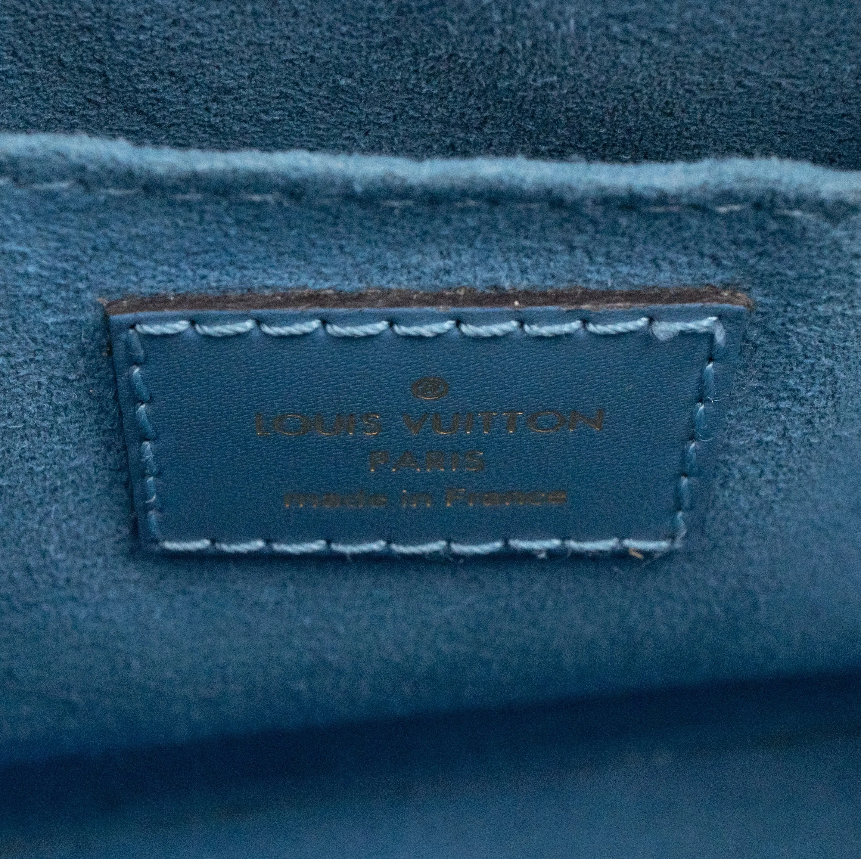 Alma Mini Chain Epi Leather Bleuet