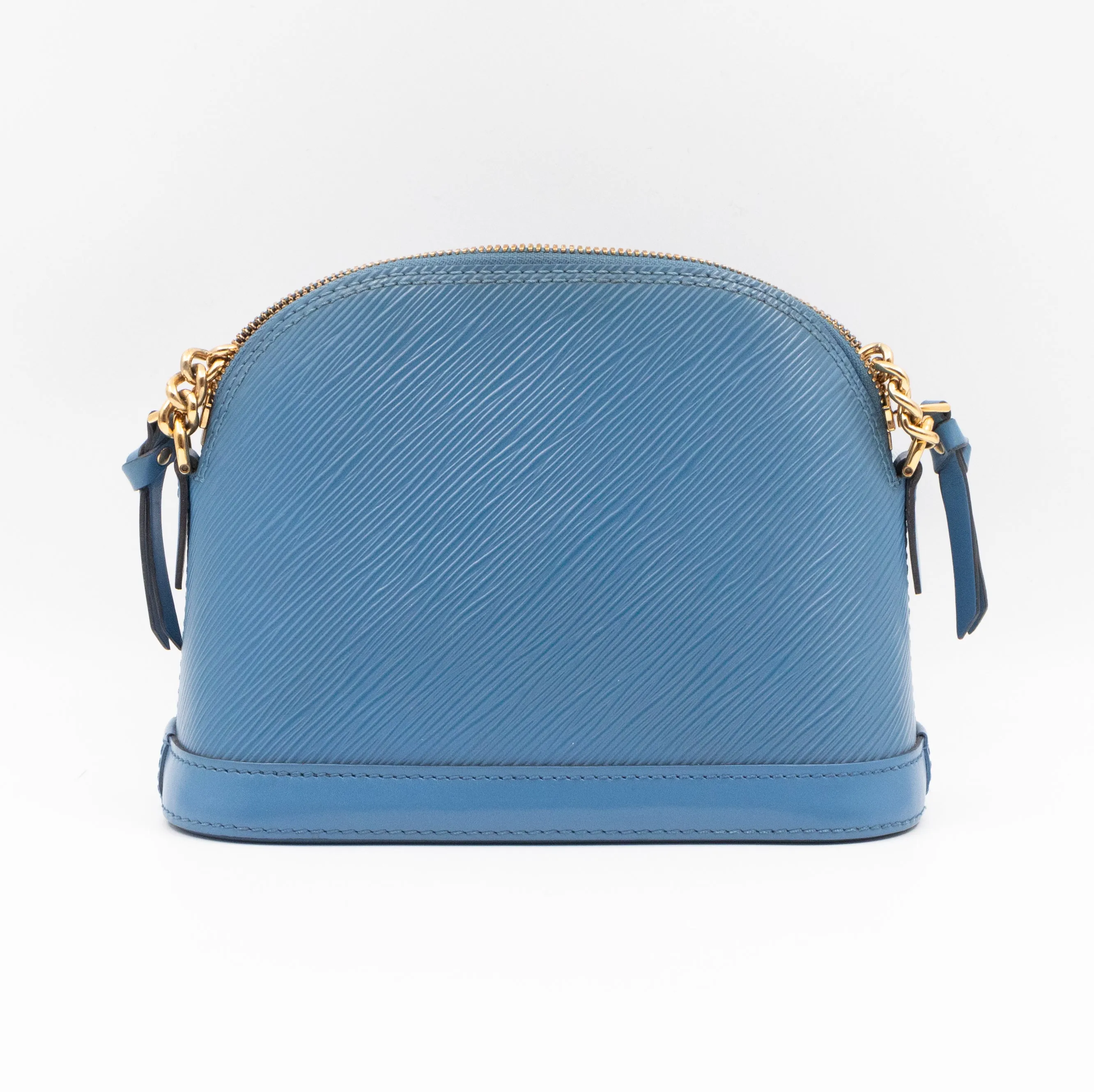 Alma Mini Chain Epi Leather Bleuet