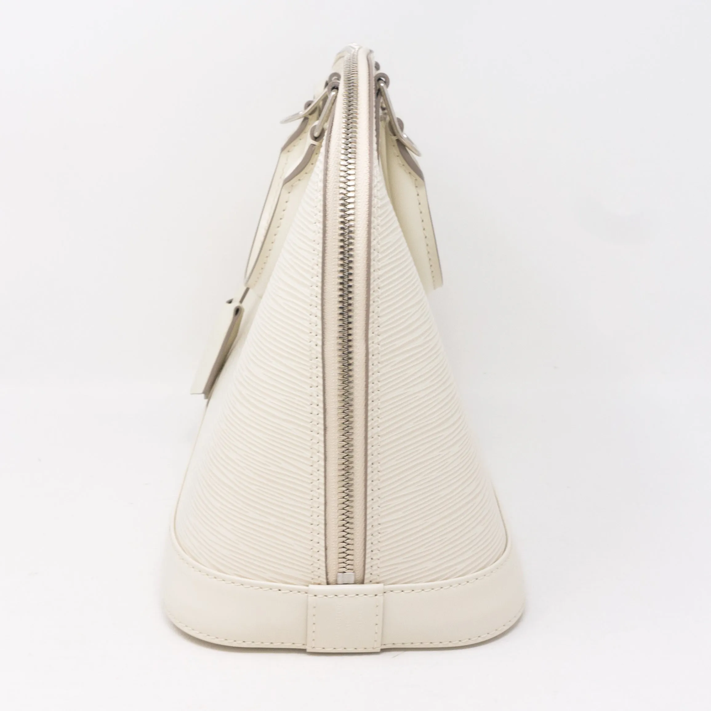 Alma PM White Epi Leather