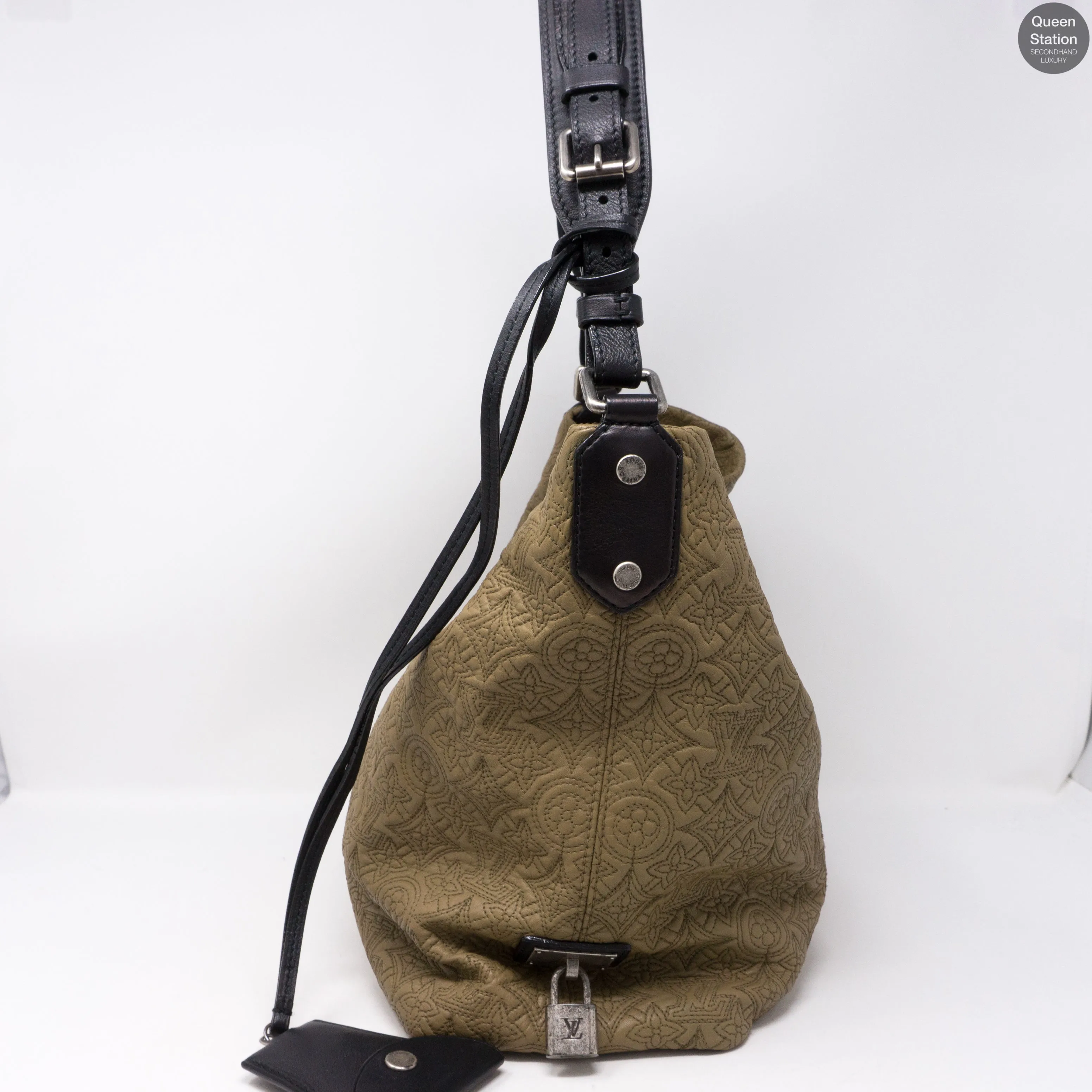 Antheia Hobo PM Khaki Quilted Leather