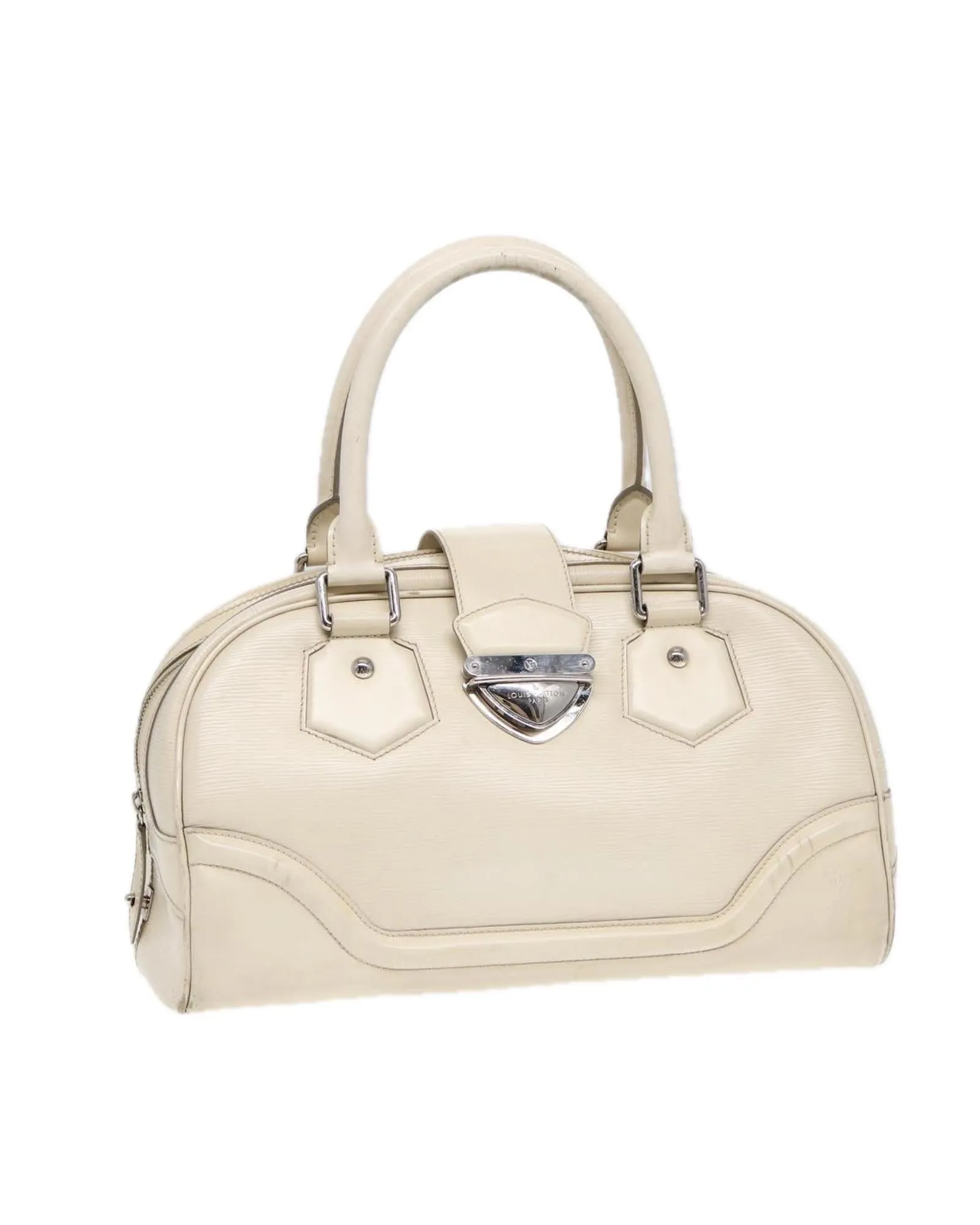 Artsy MM Handbag Cream Leather