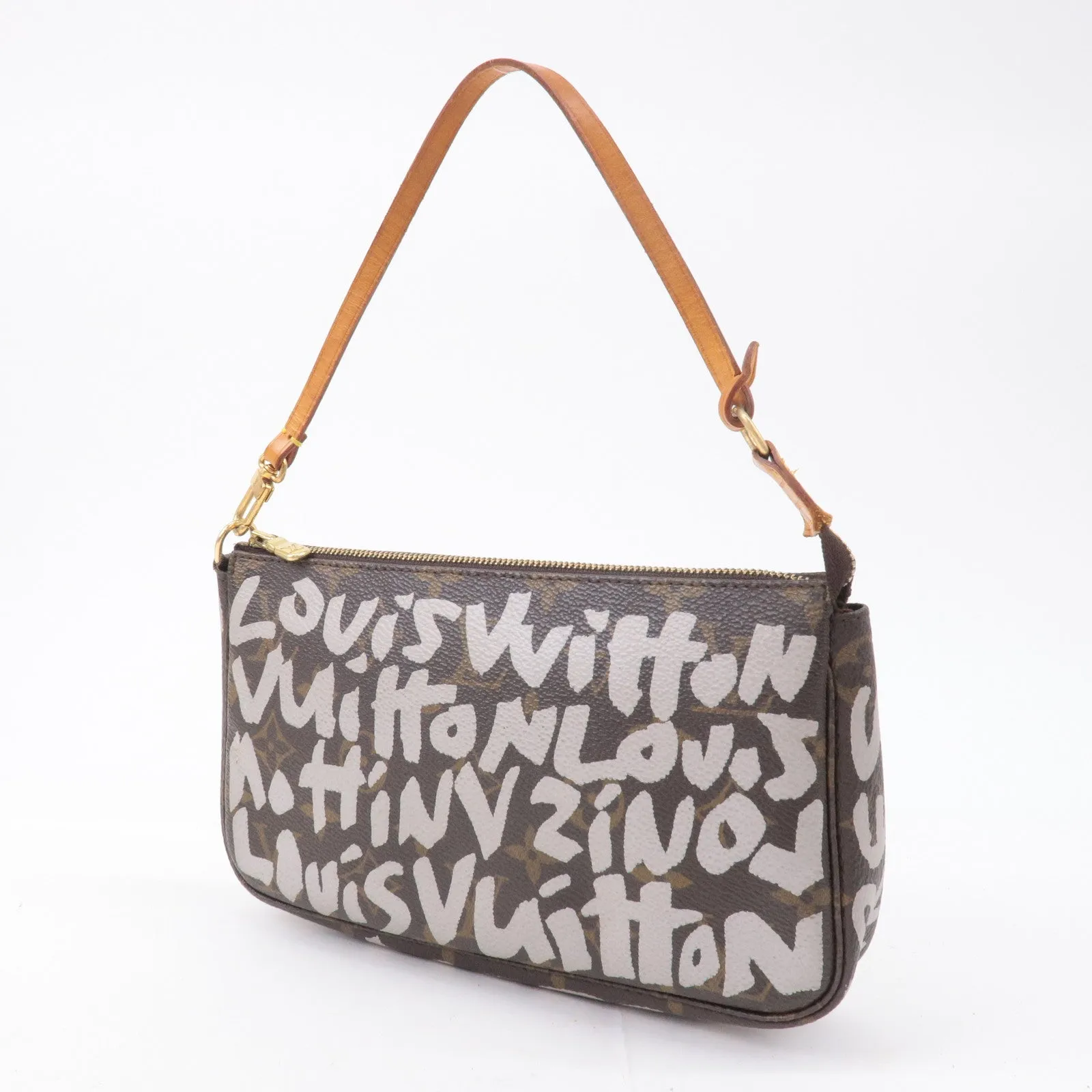 Authc Louis Vuitton Monogram Graffiti Pochette Accessoires Pouch M92192
