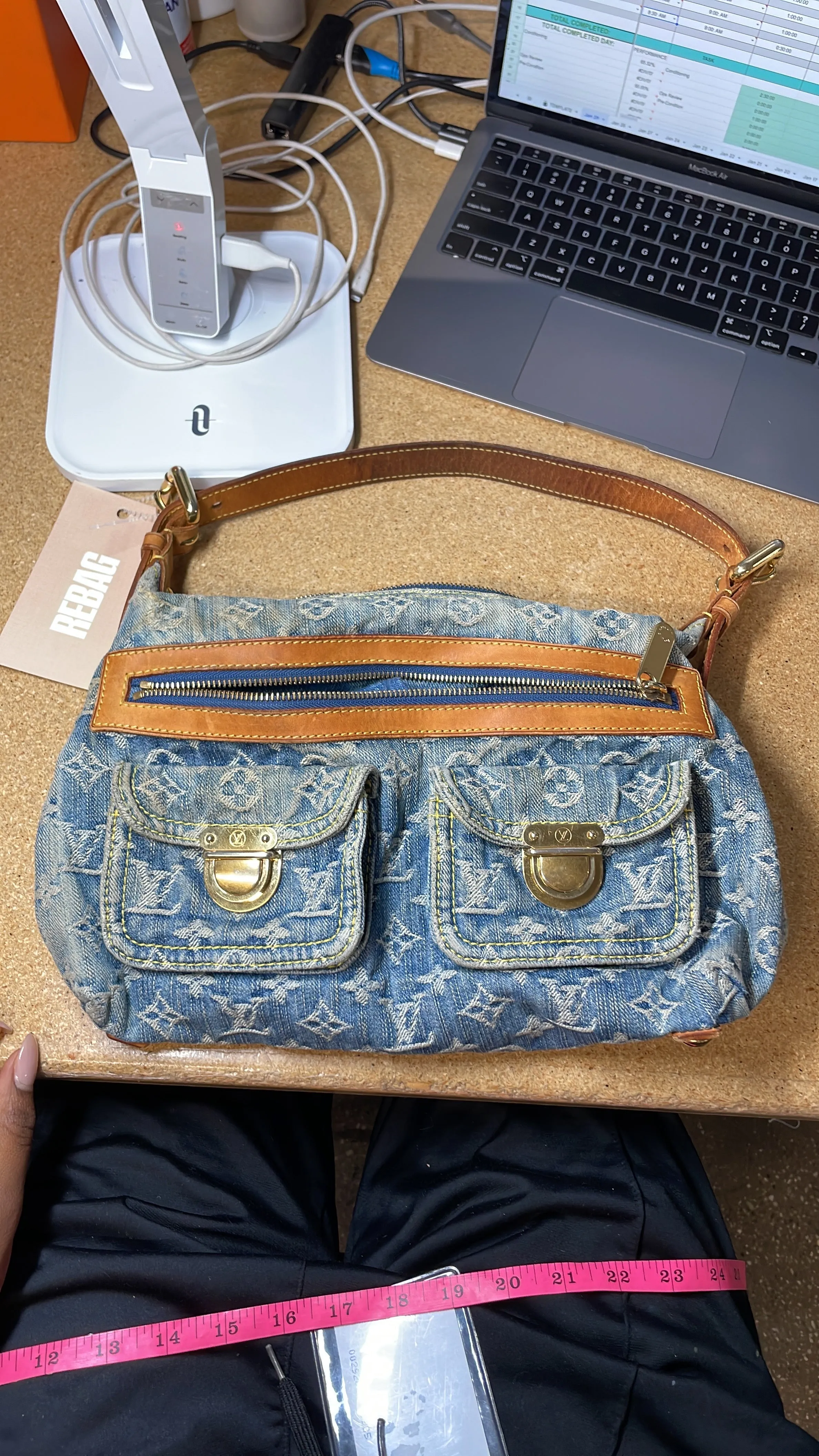 Baggy Handbag Denim PM