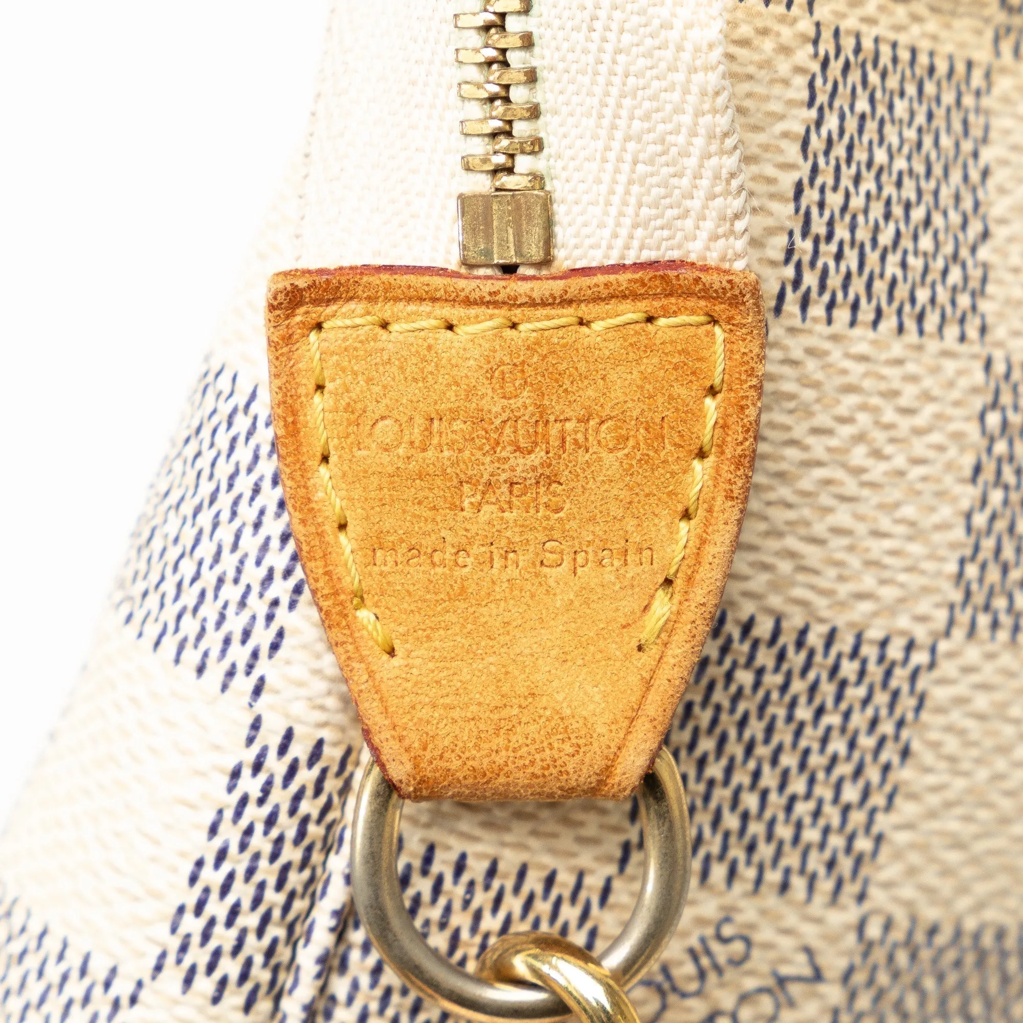 Beige Louis Vuitton Damier Azur Pochette Accessoires