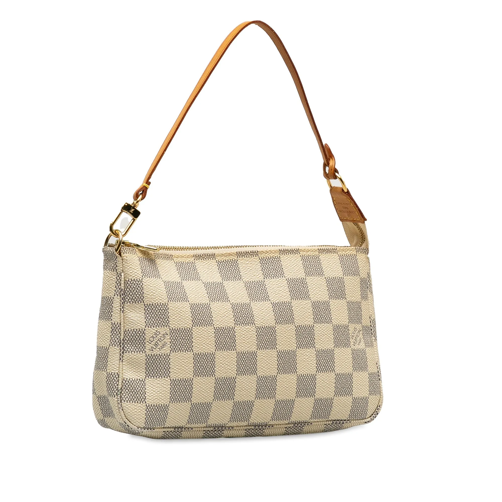 Beige Louis Vuitton Damier Azur Pochette Accessoires