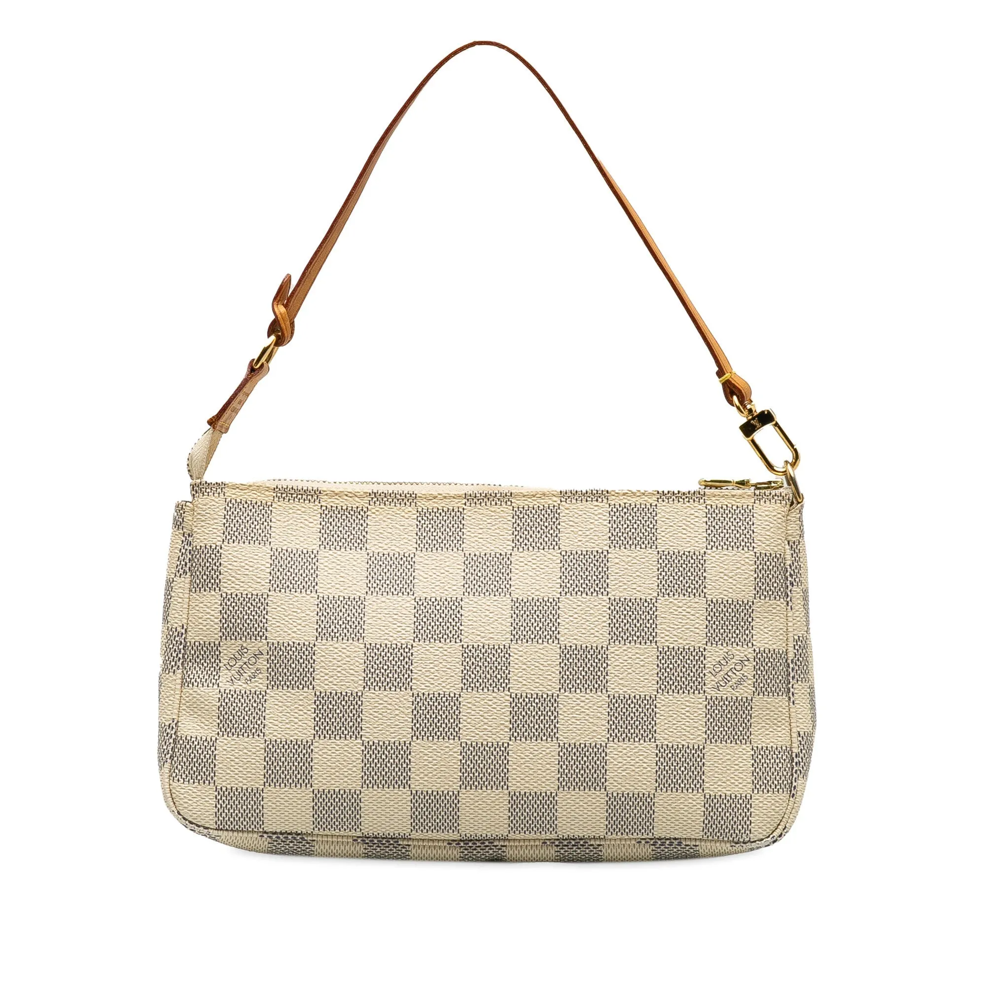 Beige Louis Vuitton Damier Azur Pochette Accessoires