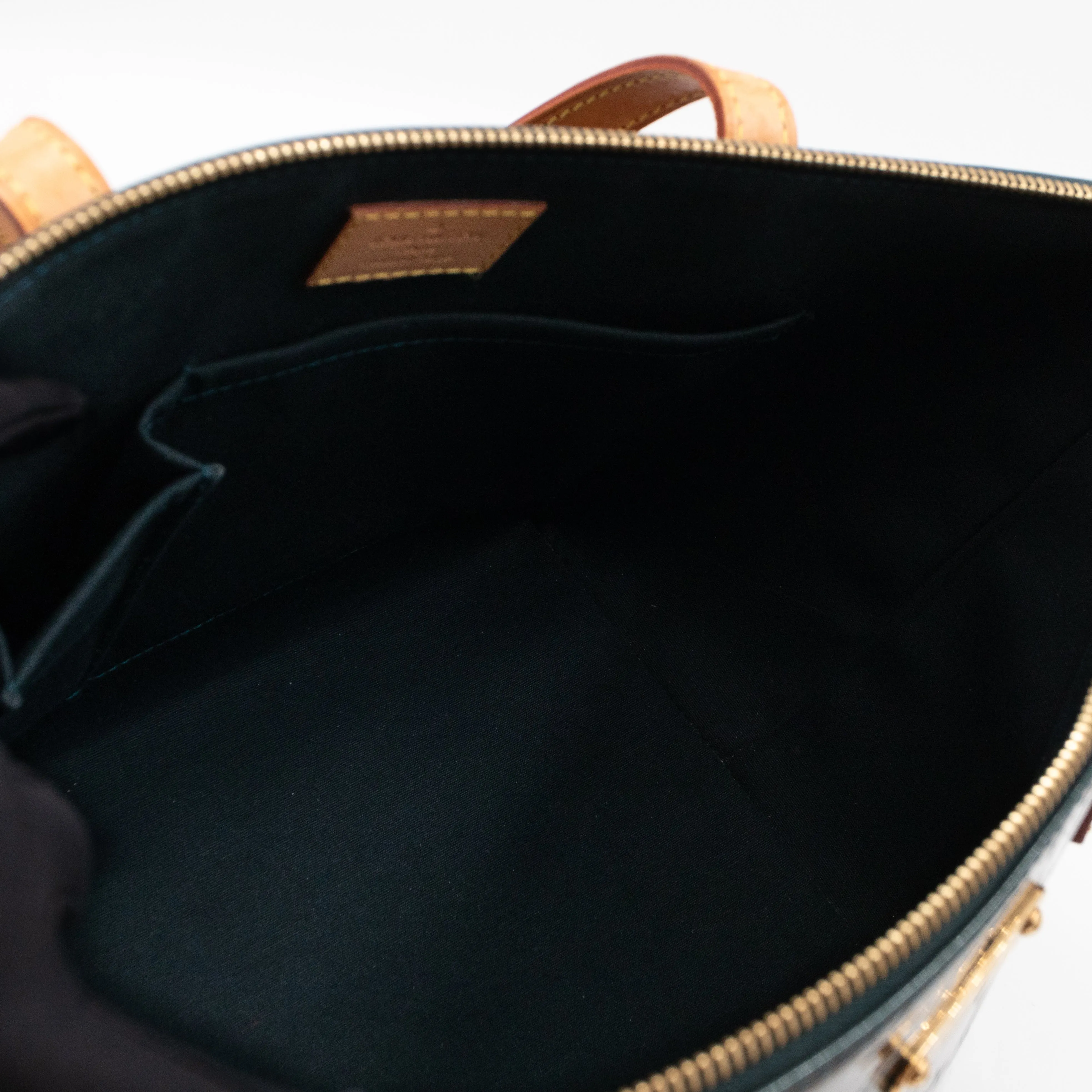 Bellevue PM Monogram Dark Green Vernis