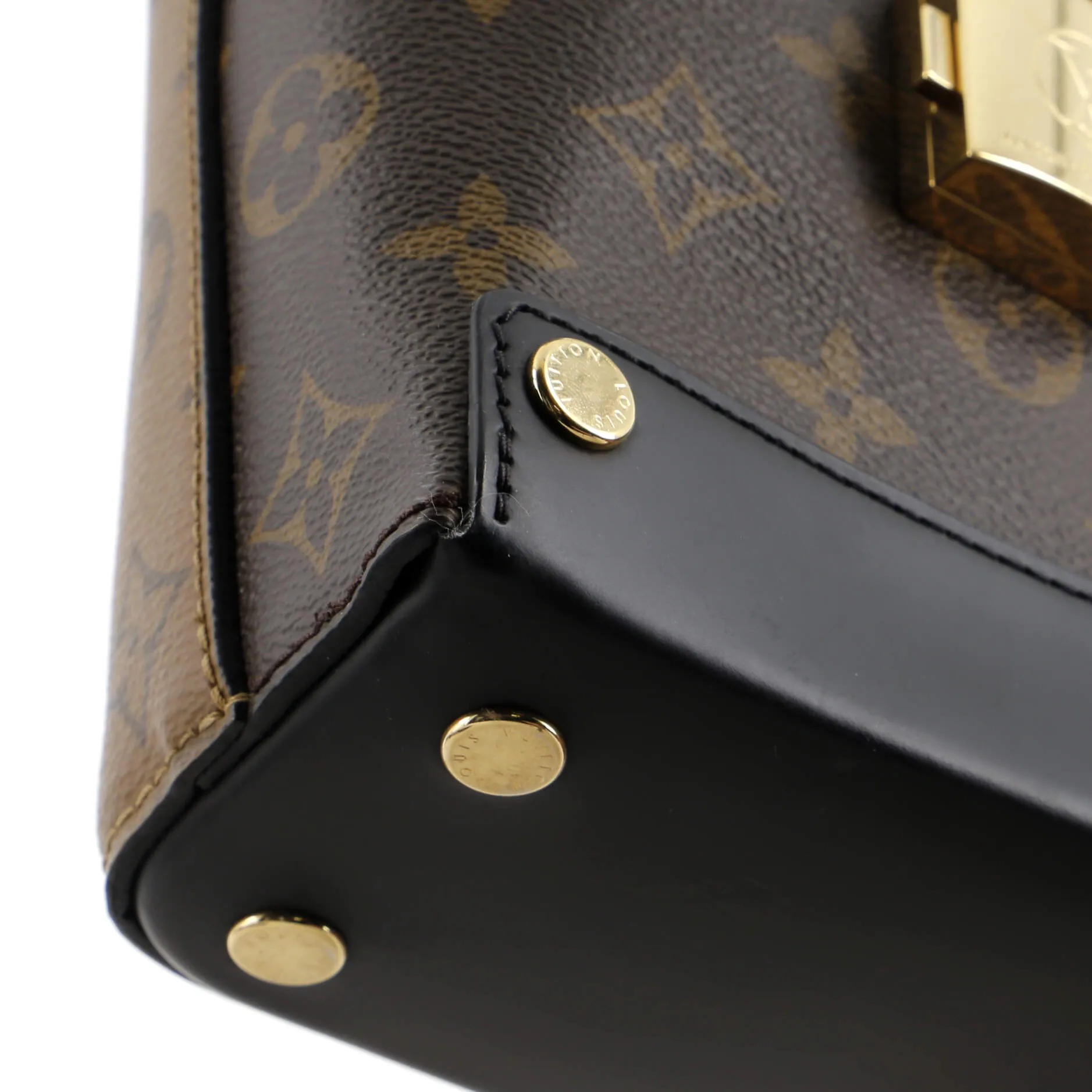 Bento Box Handbag Reverse Monogram Canvas