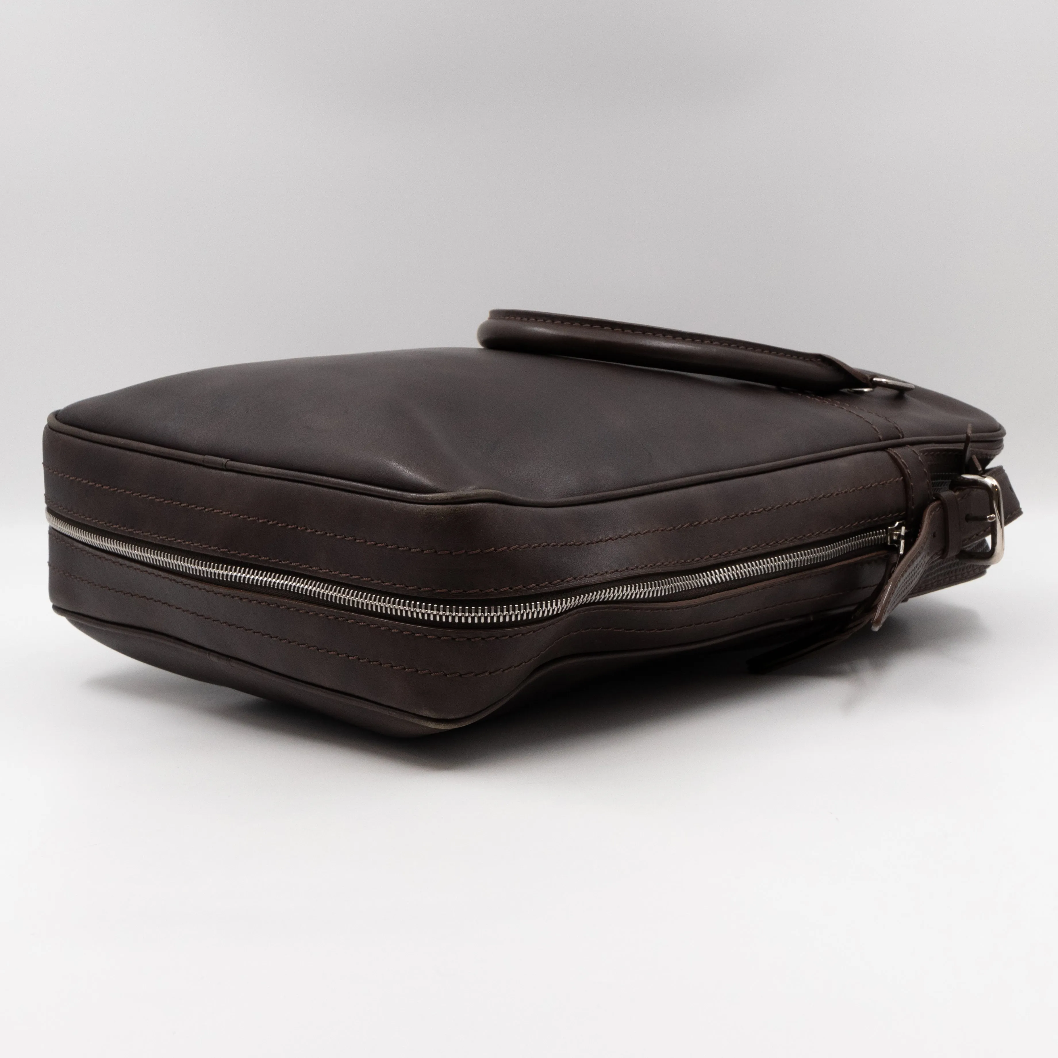 Bequia Porte Document Vertical Brown Leather