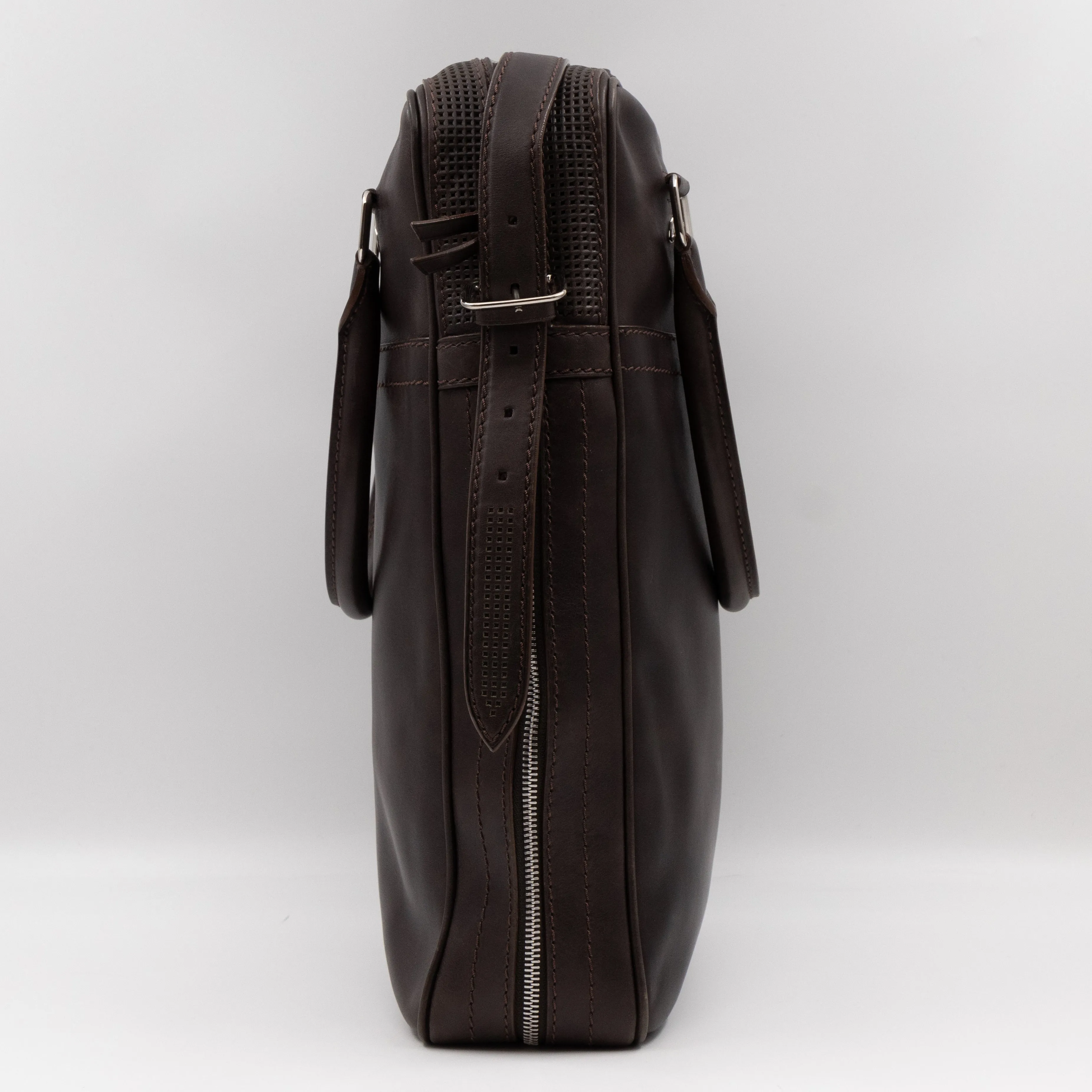Bequia Porte Document Vertical Brown Leather