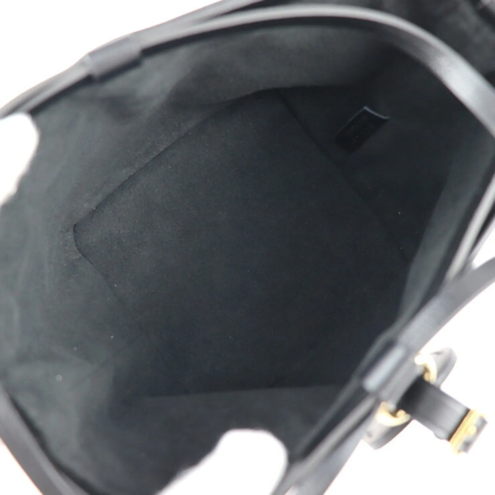 Black Canvas and Leather Handbag by Louis Vuitton
